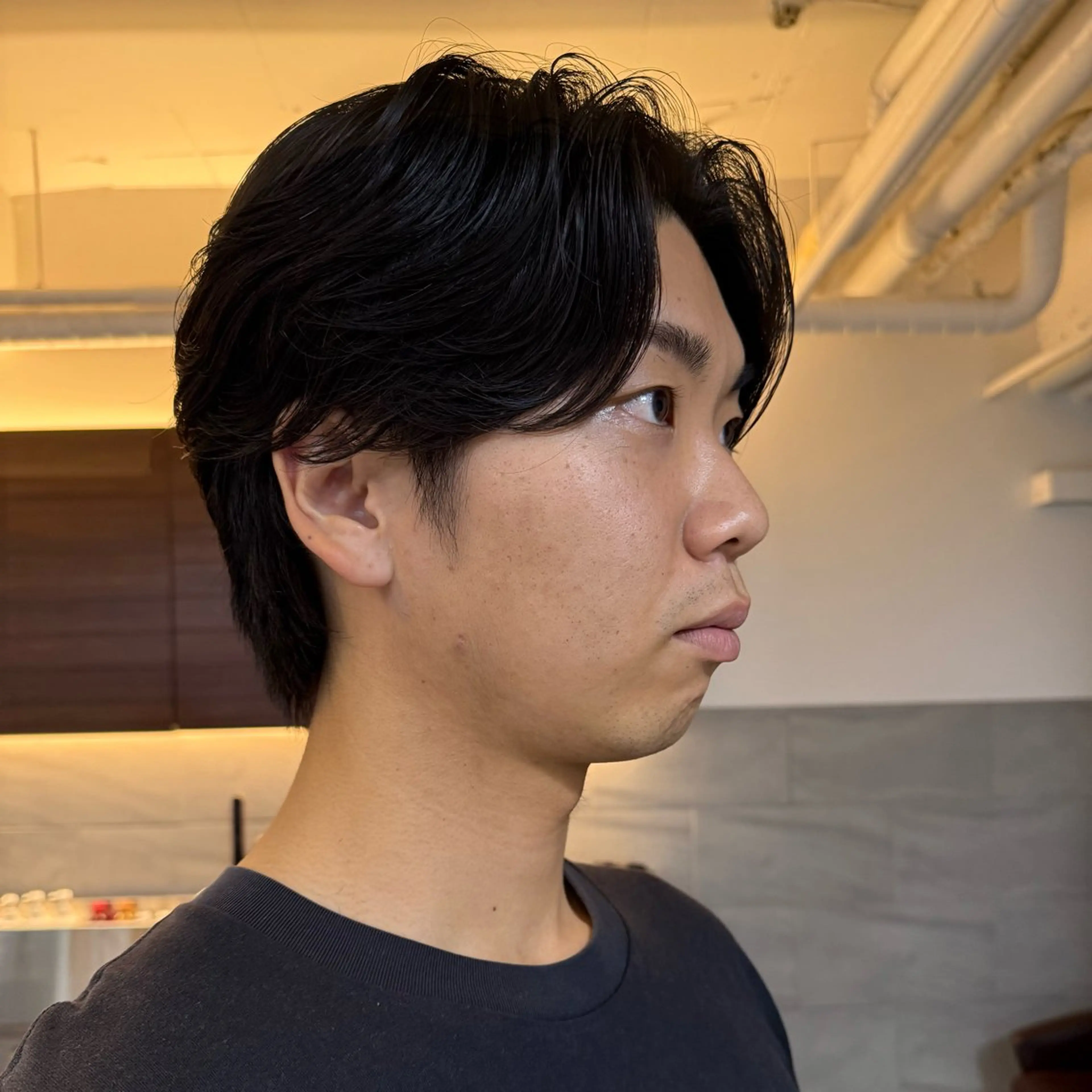 ショート パーマ メンズ パーマモデル募集/ 尾上数馬/桂駅前1分のヘアスタイル