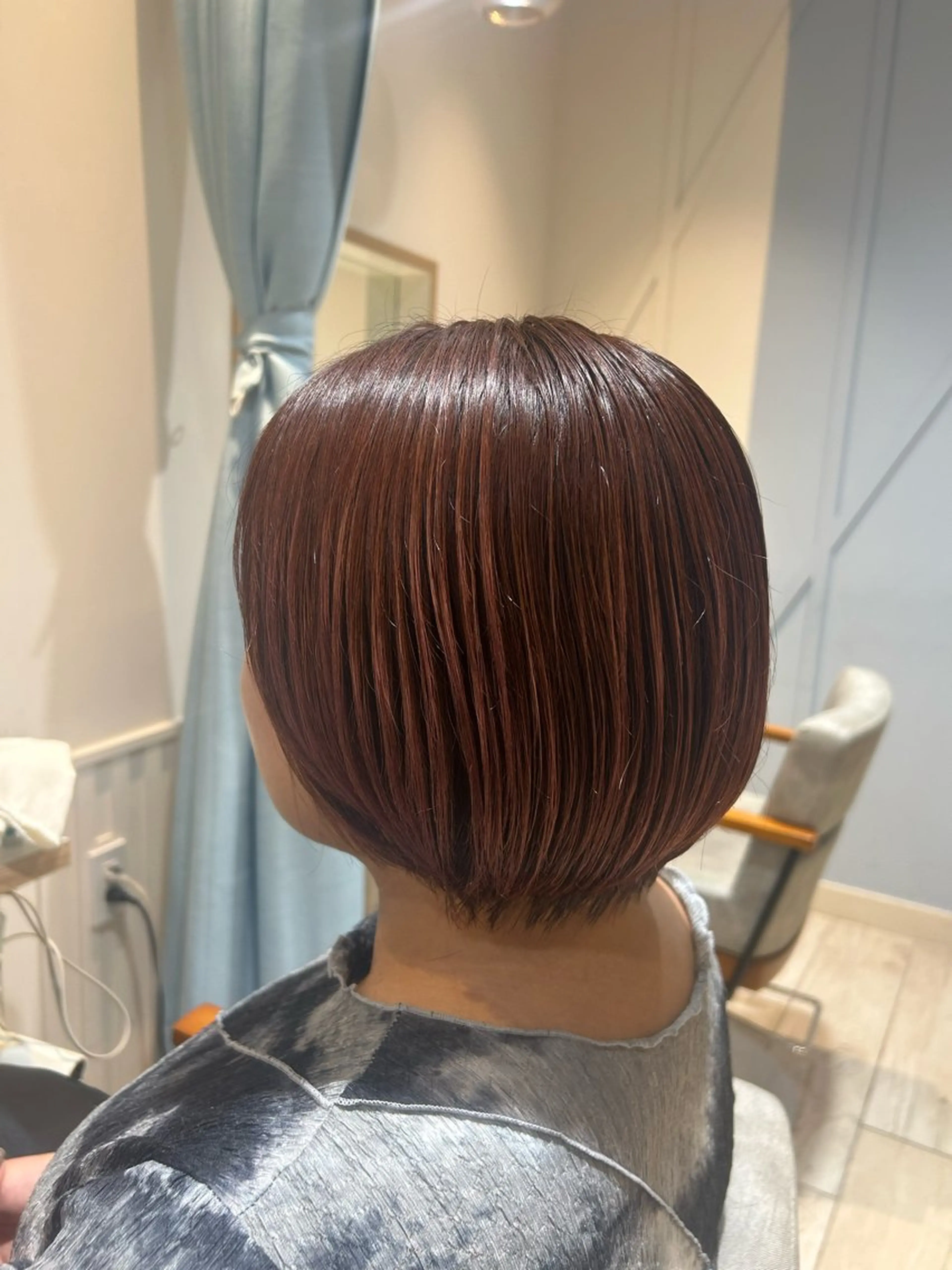 ショート ショートボブ 丸みショート ボブ ショートヘア 大川 夏実のヘアスタイル