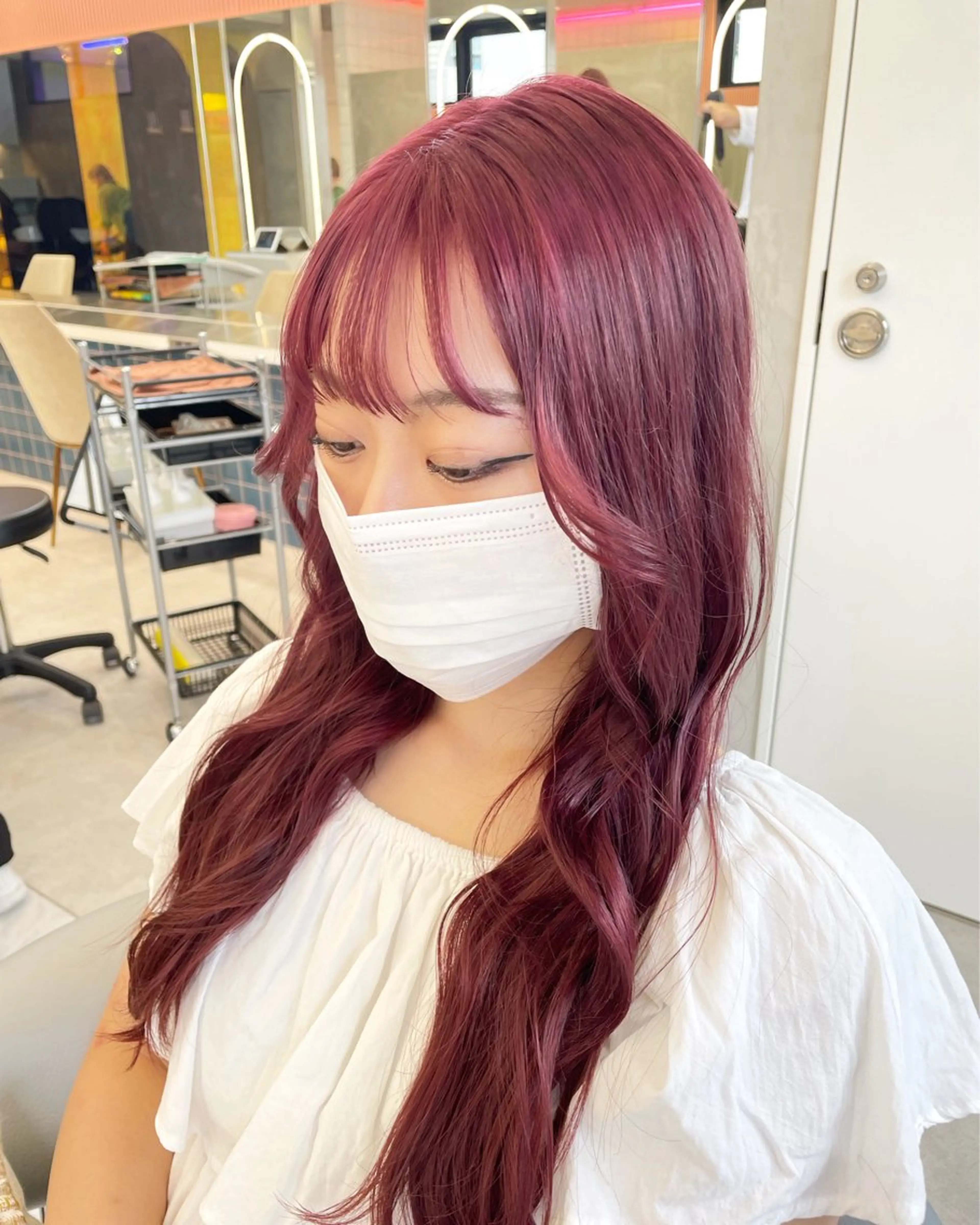 ロング ロング ヘアカラー 椎葉優斗 シイバマサトのヘアスタイル