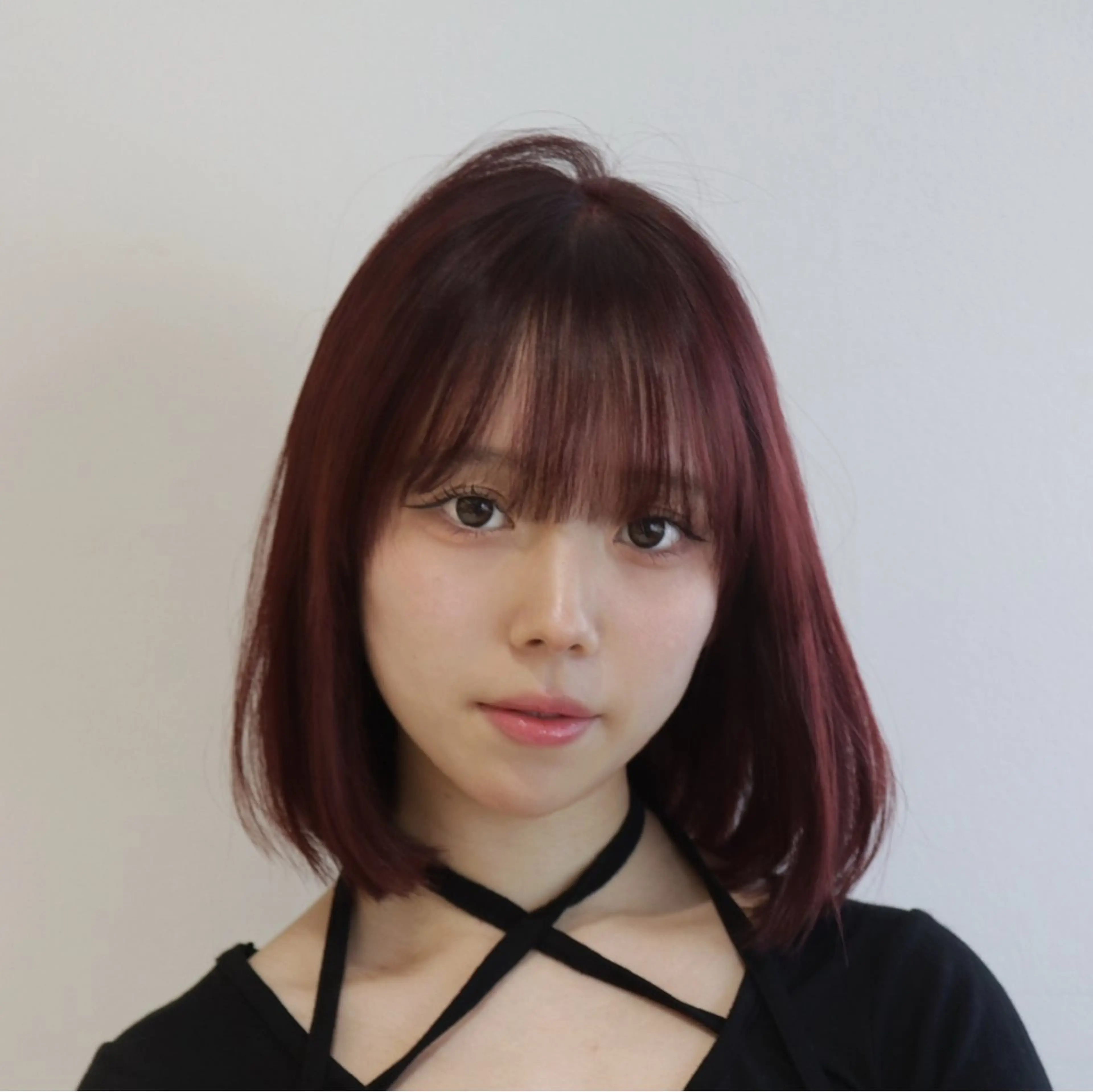 ミディアム けいし🐬ボブ 美髪縮毛矯正のヘアスタイル