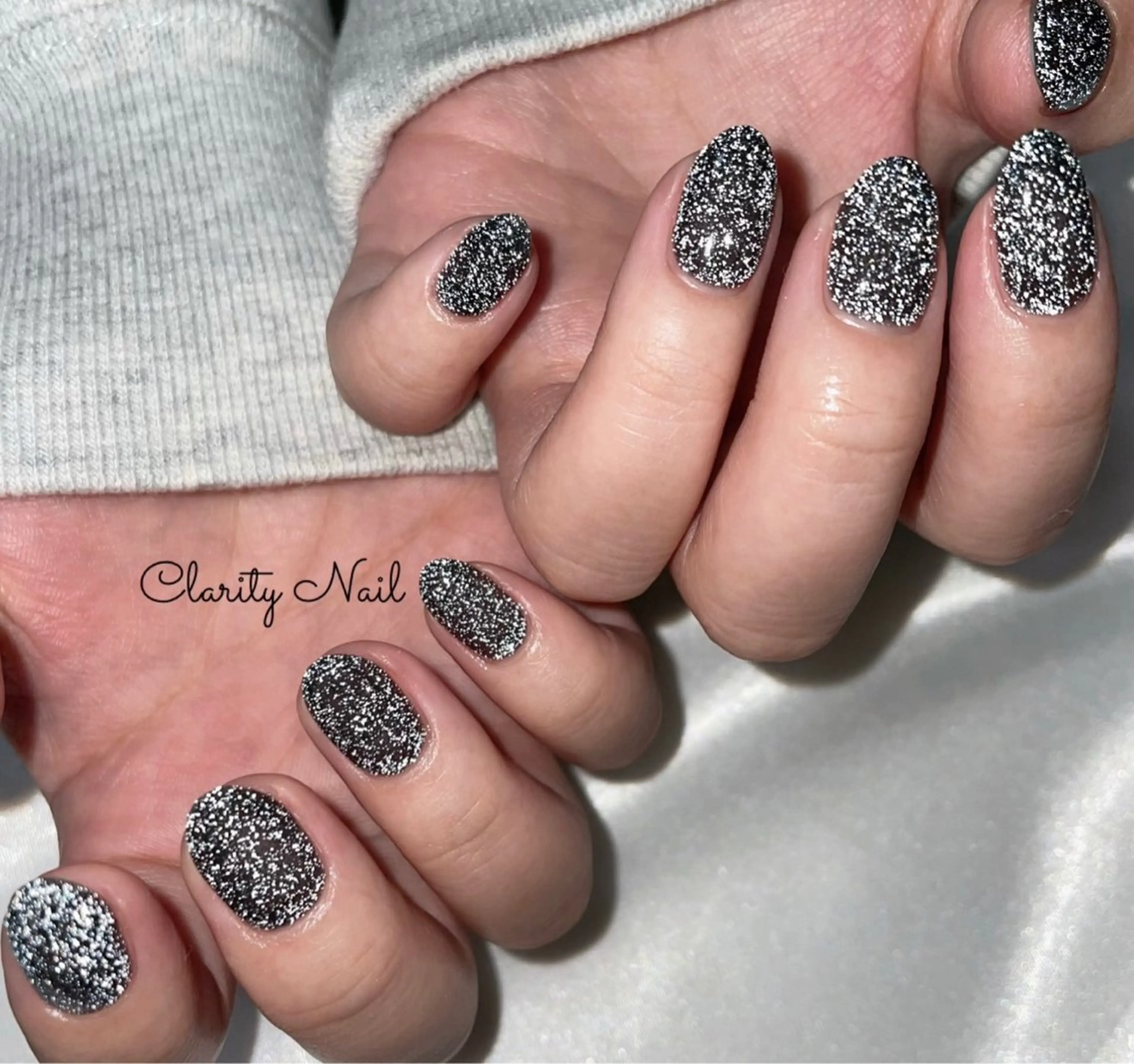 ネイル フラッシュネイル ラメ(グリッター) ワンカラーネイル ハンドネイル Clarity Nailのネイルデザイン