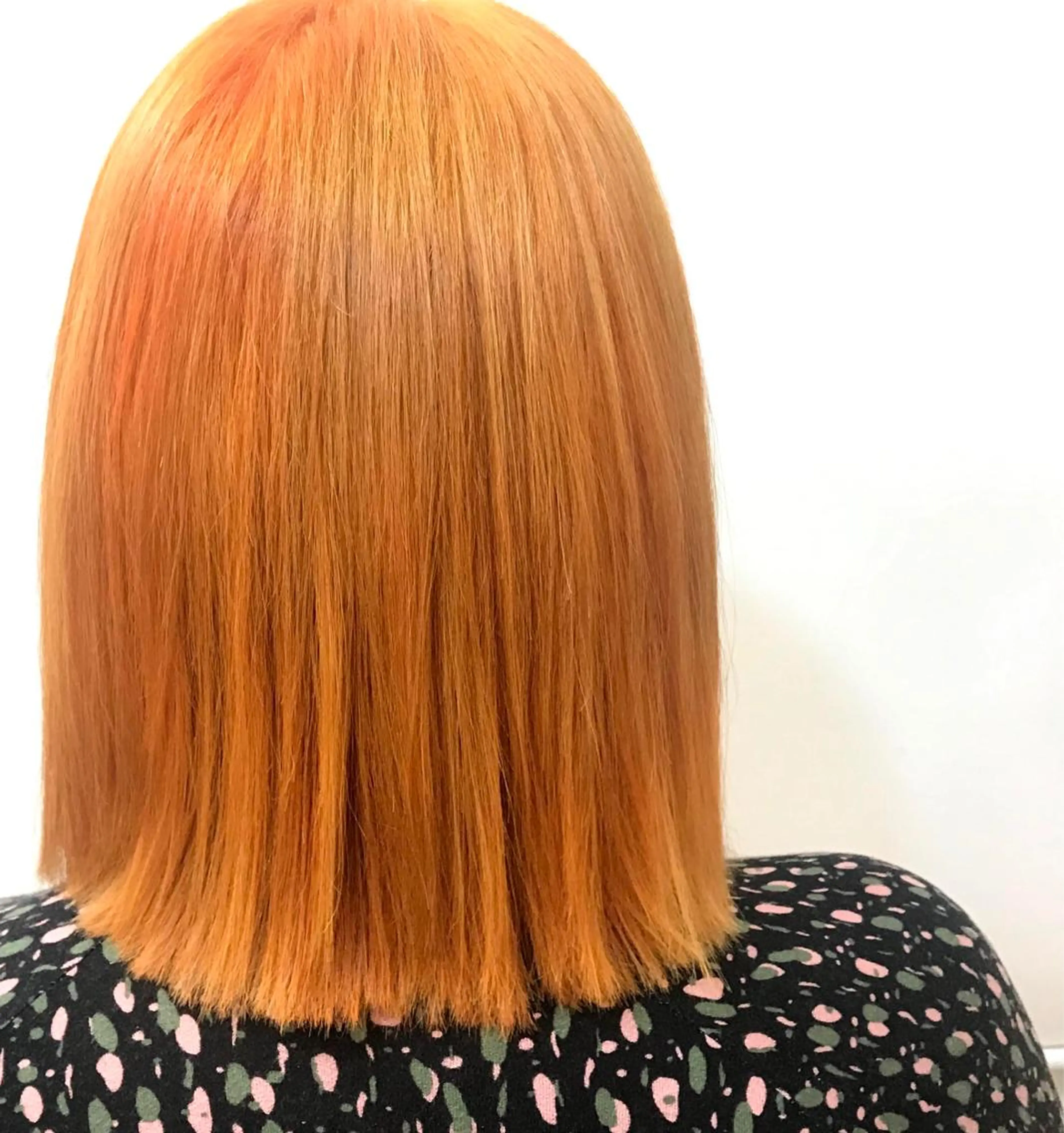 カラー ブリーチ ハイトーンカラー オレンジ moriofromlondon原宿本店所属・fumikaブリーチ /ウルフのヘアスタイル