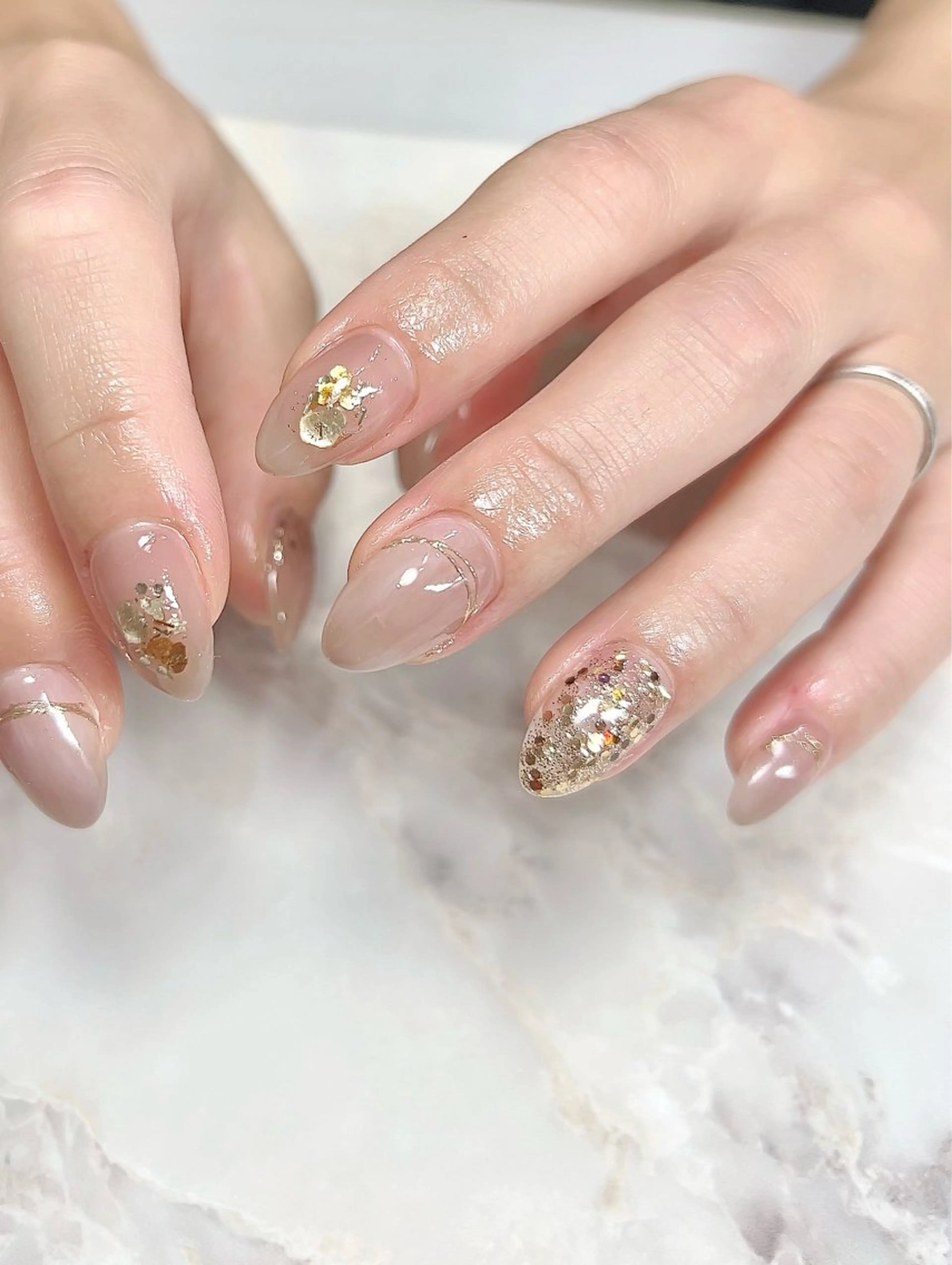 ミディアム ハンドネイル cattleya nailのネイルデザイン