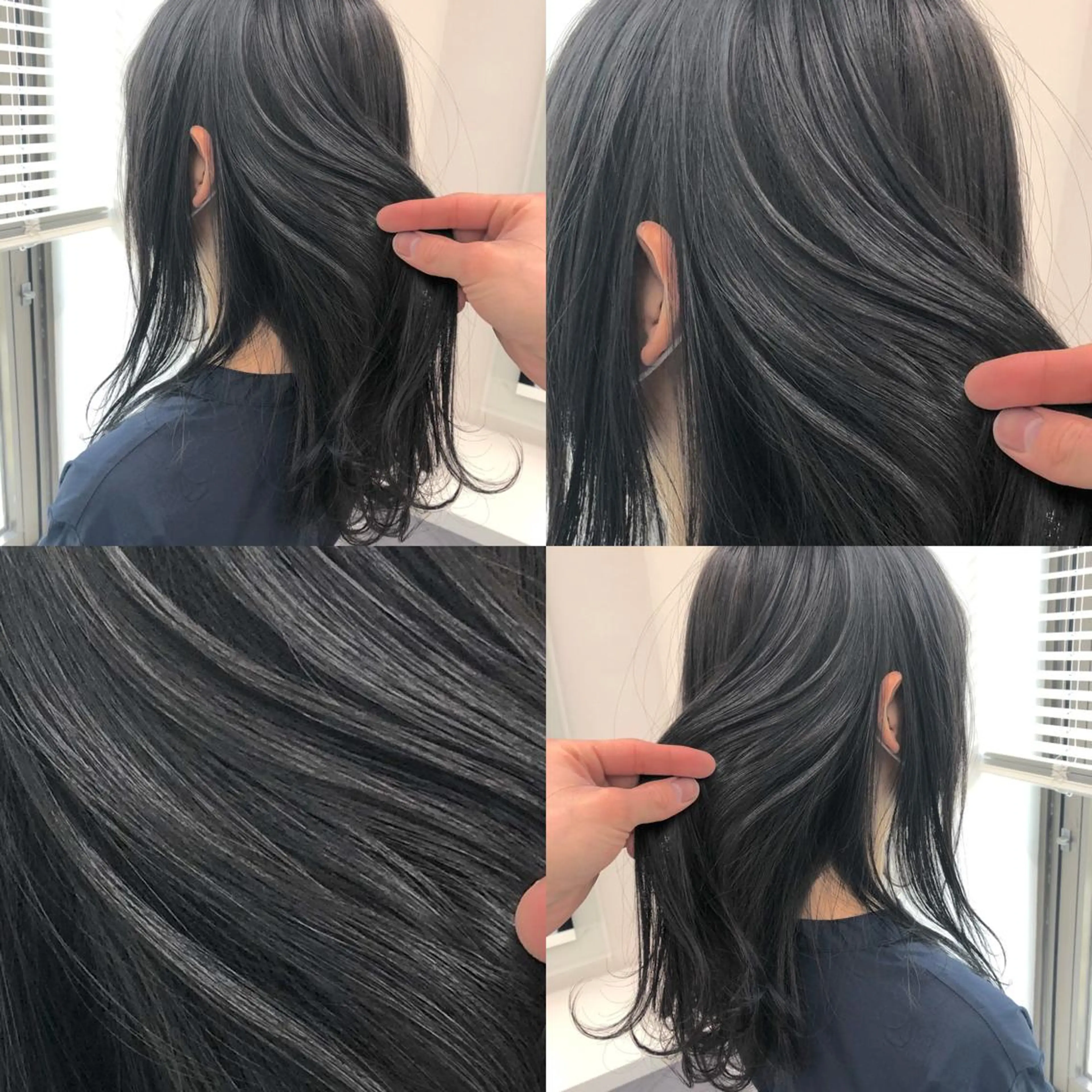 ロング カラー カット ヘアカラー 🌈ハイトーン×暗髪 🦄TAKUMI🦄のヘアスタイル