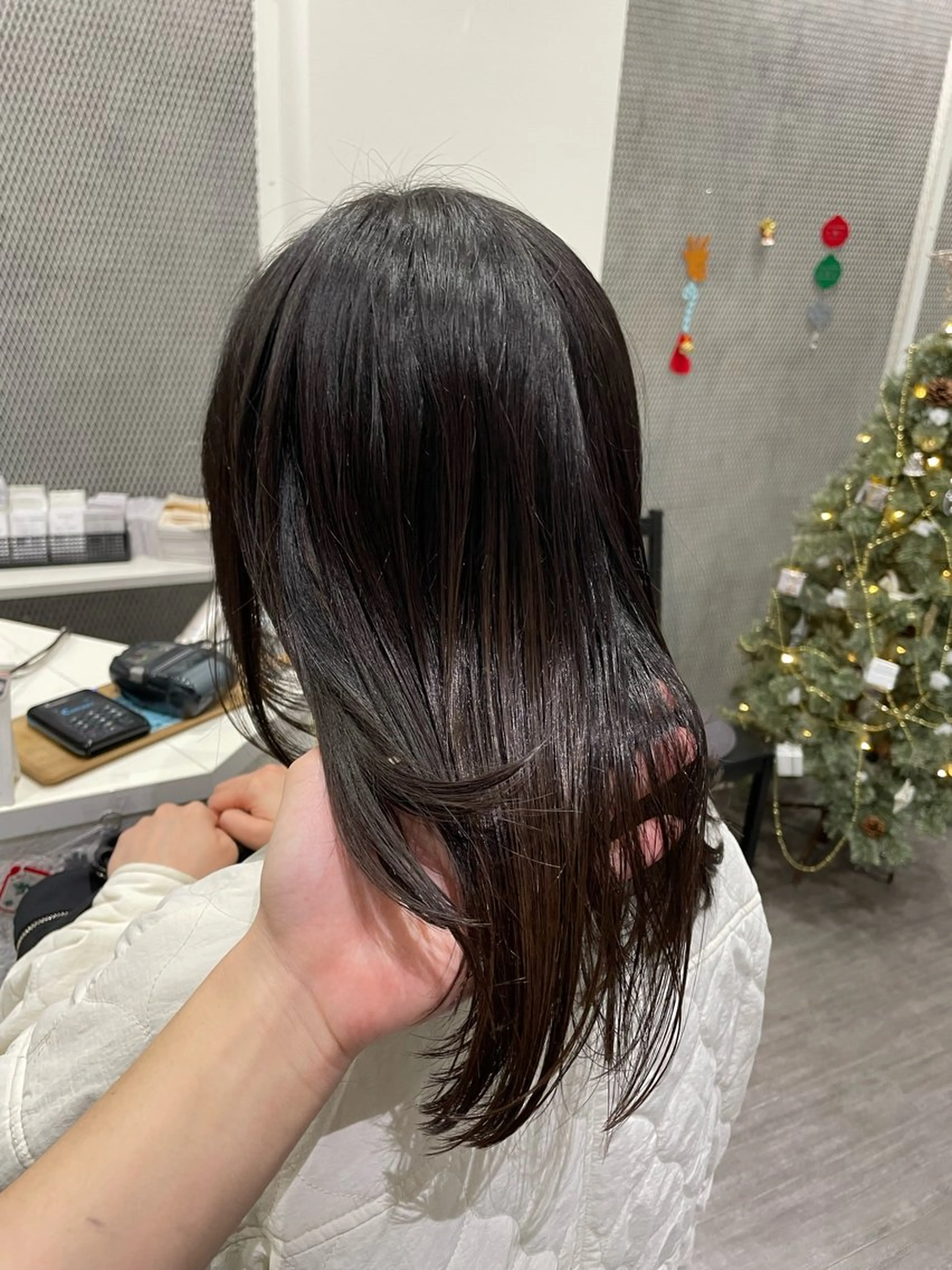 ミディアム ヘアカラー 北村 鴻志郎のヘアスタイル
