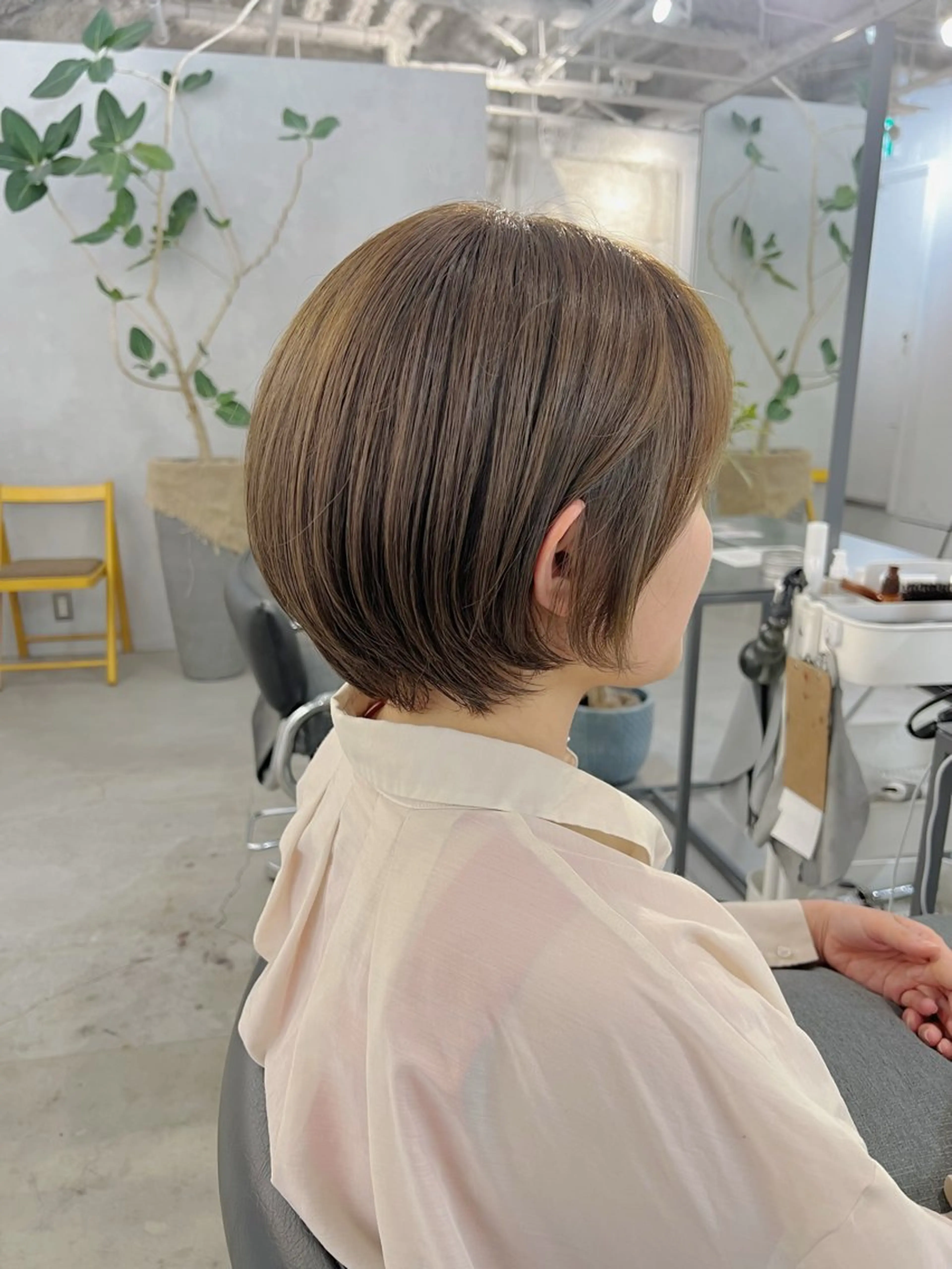 ショート カット ヘアカラー ハイライト／レイヤー 木下翔太のヘアスタイル