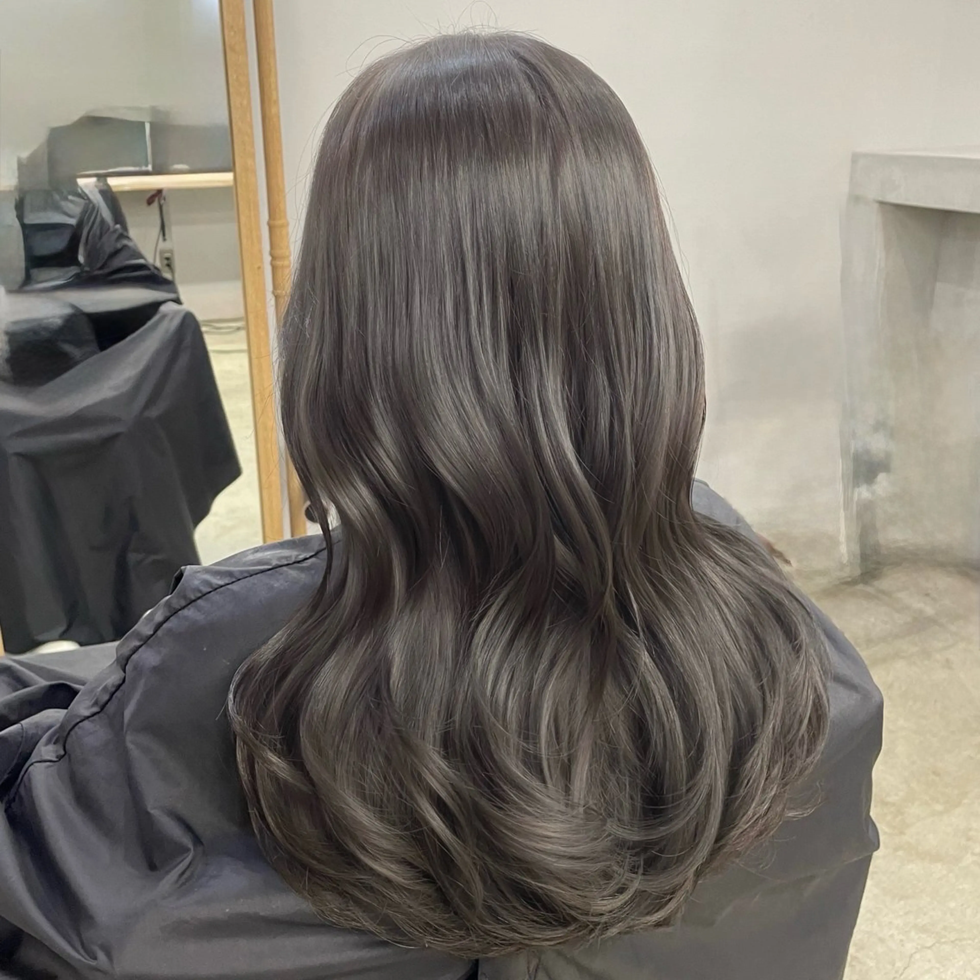 ミディアム カラー 透明感カラー グレージュ オリーブグレージュ オリーブグレー オレンジ ヘアカラー トリートメント メンズカット/パーマ 艶カラーTAIGA︎のヘアスタイル