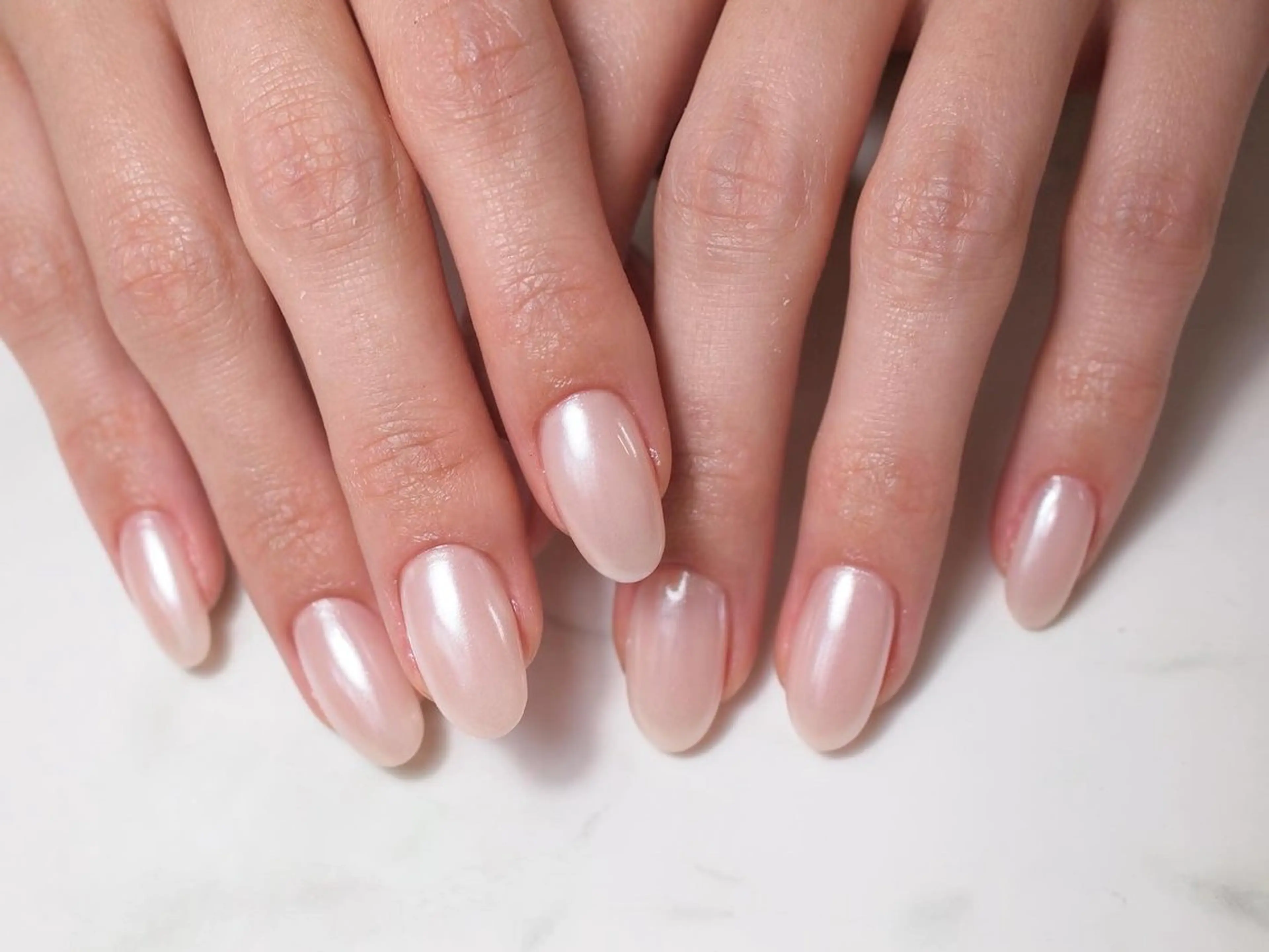 ネイル ミラーネイル ホワイト SOARNAIL所属・ソアネイル スタッフのネイルデザイン