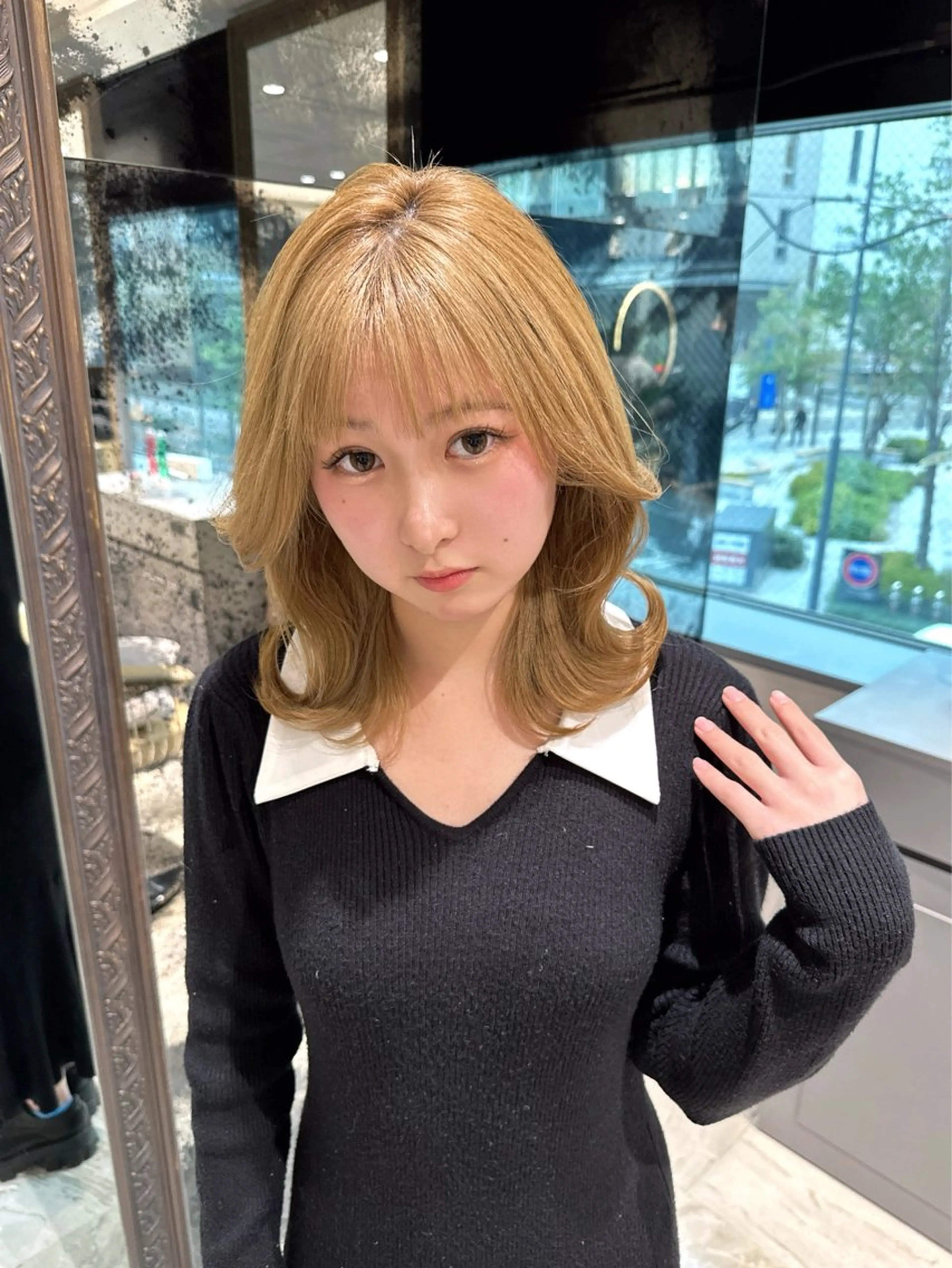 ミディアム カラー もえな 💋👼🏻のヘアスタイル