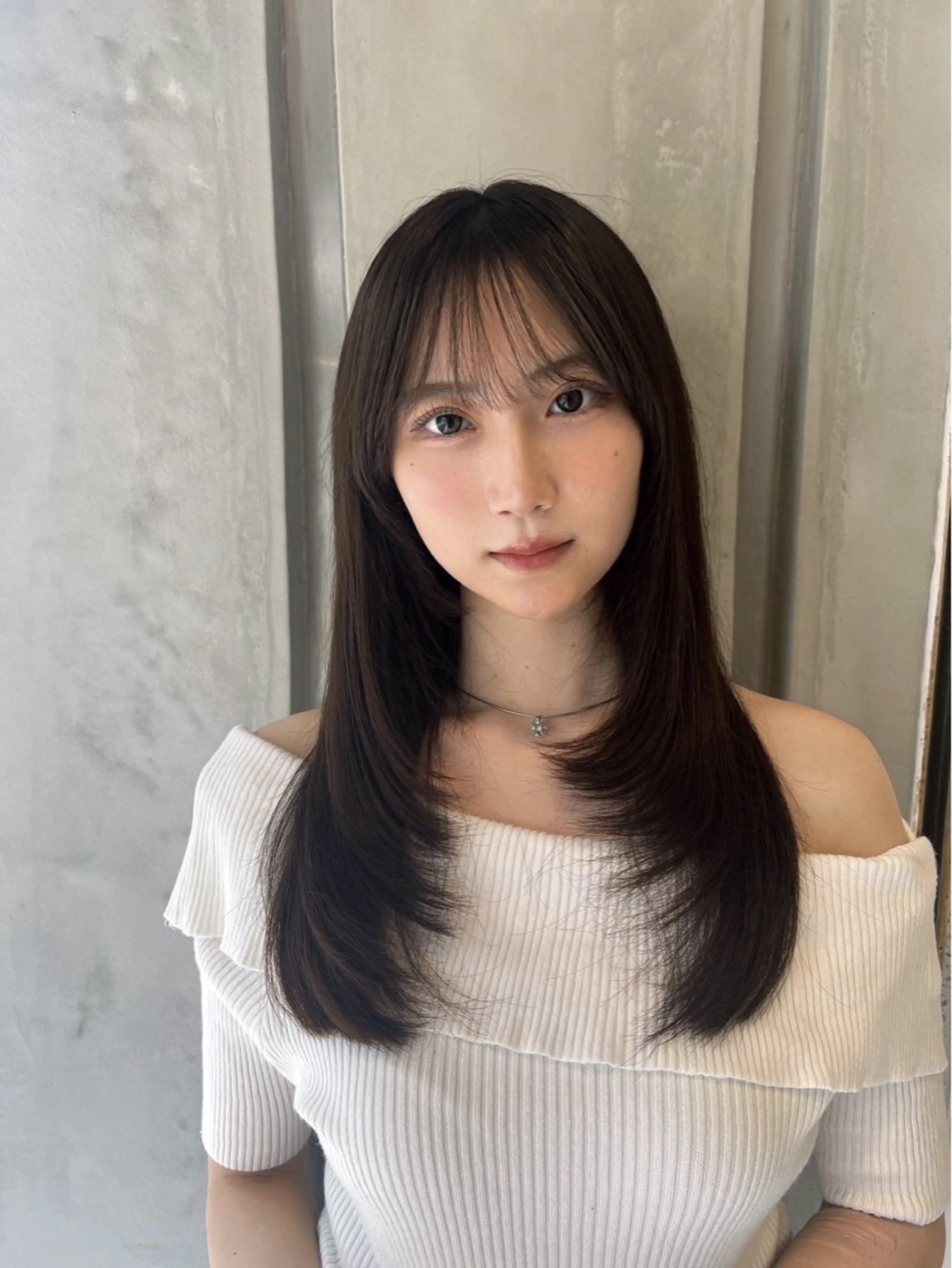 ミディアム カラー 顔まわりレイヤー レイヤーカット トリートメント カット ヘアカラー トリートメント 💎透明感カラー特化 💎TAISEIのヘアスタイル