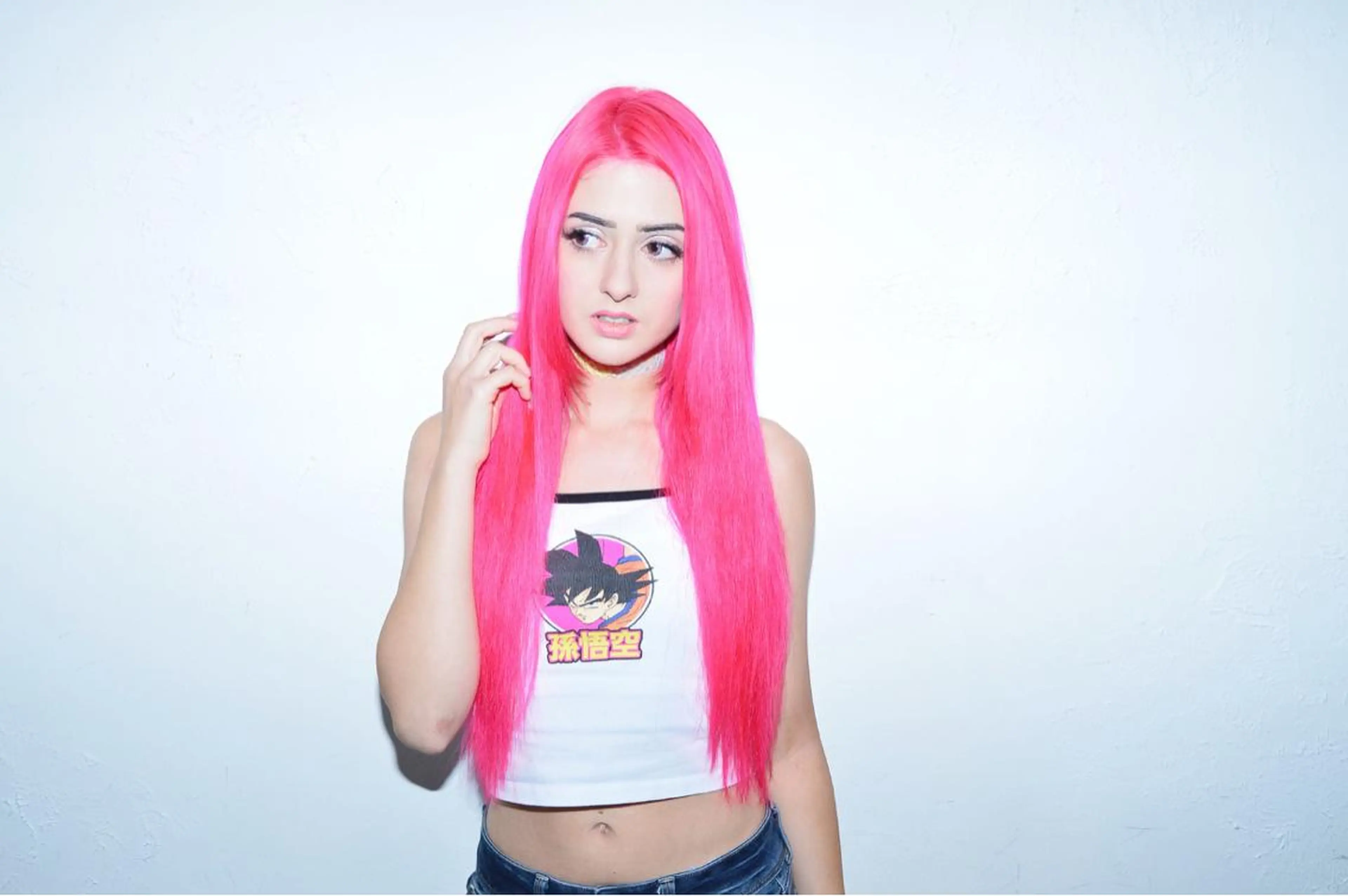 ロング カラー シールエクステ ピンクカラー エクステ カット ヘアカラー トリートメント エクステ エクステリピート率 No.1 菊池　悠介のヘアスタイル