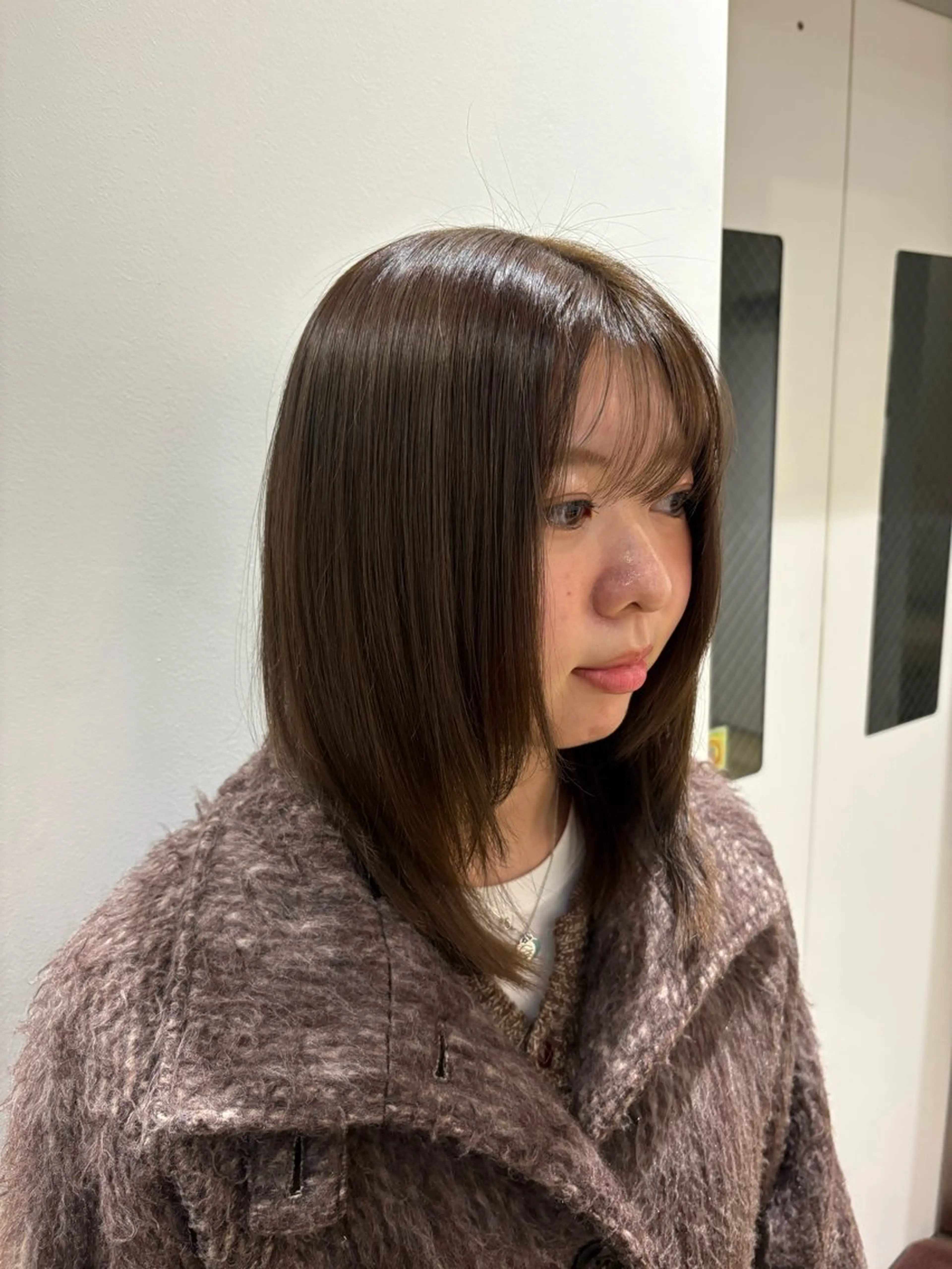 カラー ブラウンカラー ヘアカラー ニワ サクラコのヘアスタイル