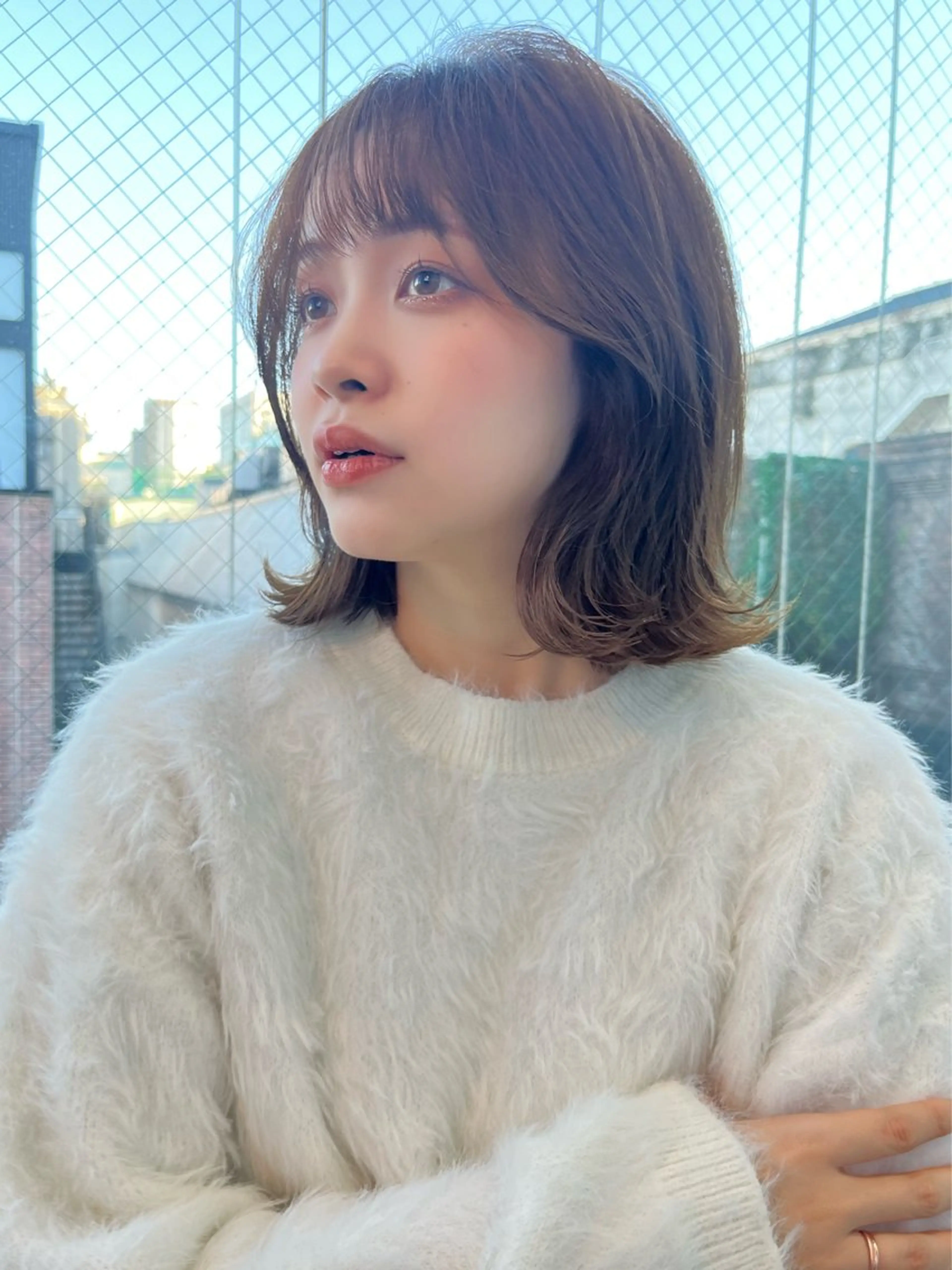ショート カラー 木元 瑛✂︎ボブのヘアスタイル