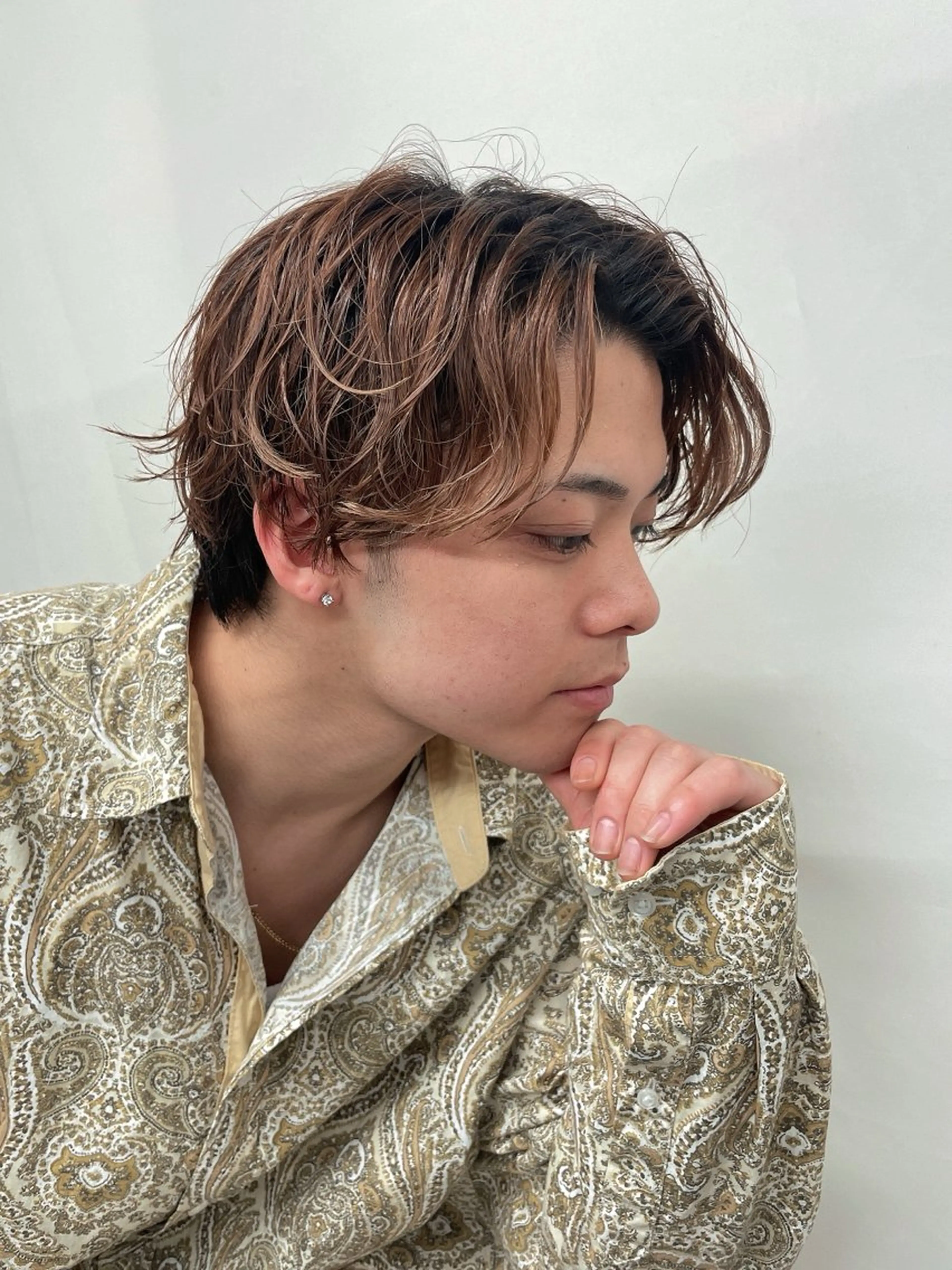 カラー パーマ メンズ カット ヘアカラー パーマ 町田エリアＮｏ．１/ パーマ特化/太田京希のヘアスタイル