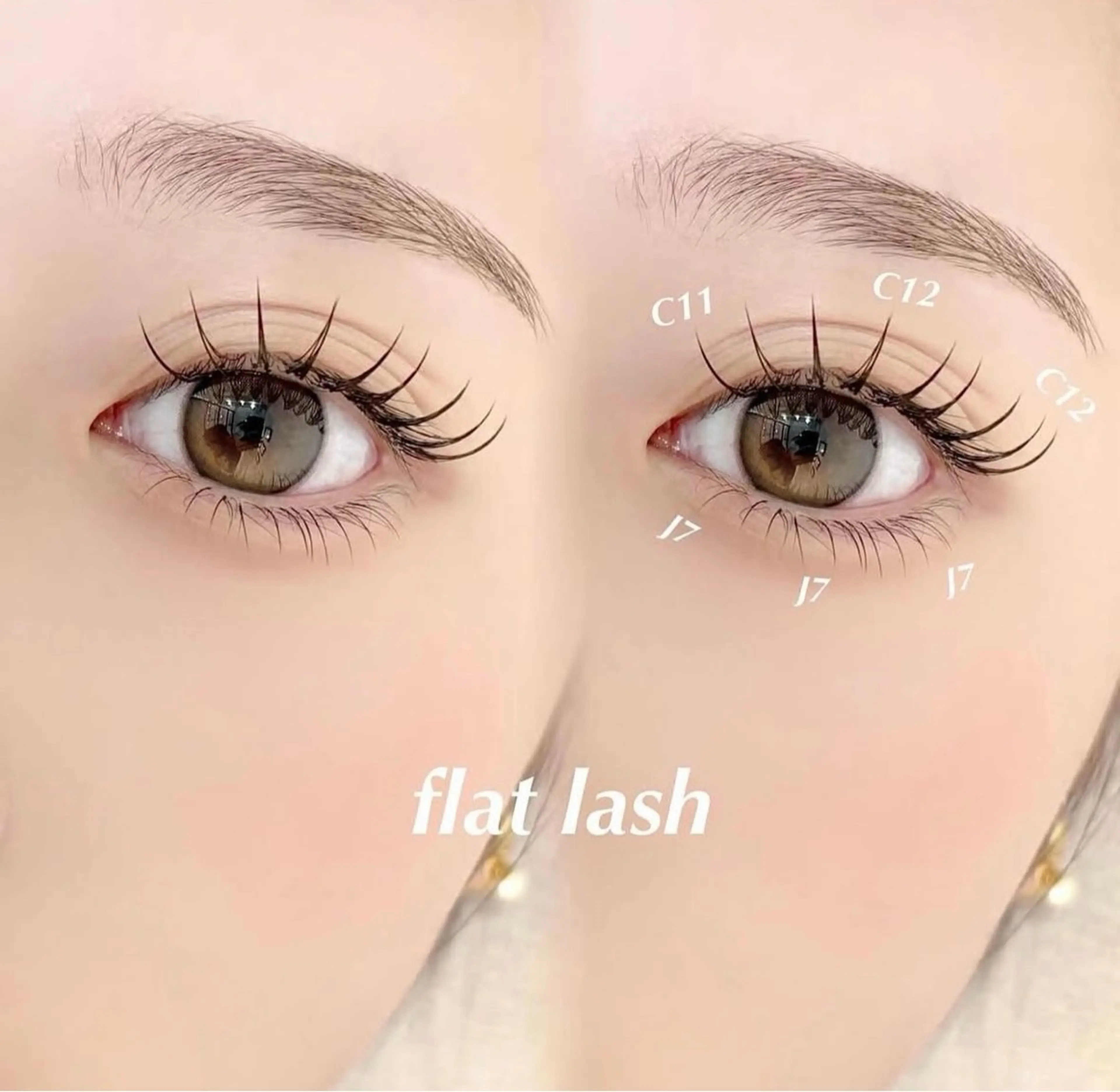 マツエク・マツパ 束感まつ毛 フラットラッシュ マツエク eyelash salon éclat所属・izumi マツエク/パリ/束間のマツエク・マツパデザイン