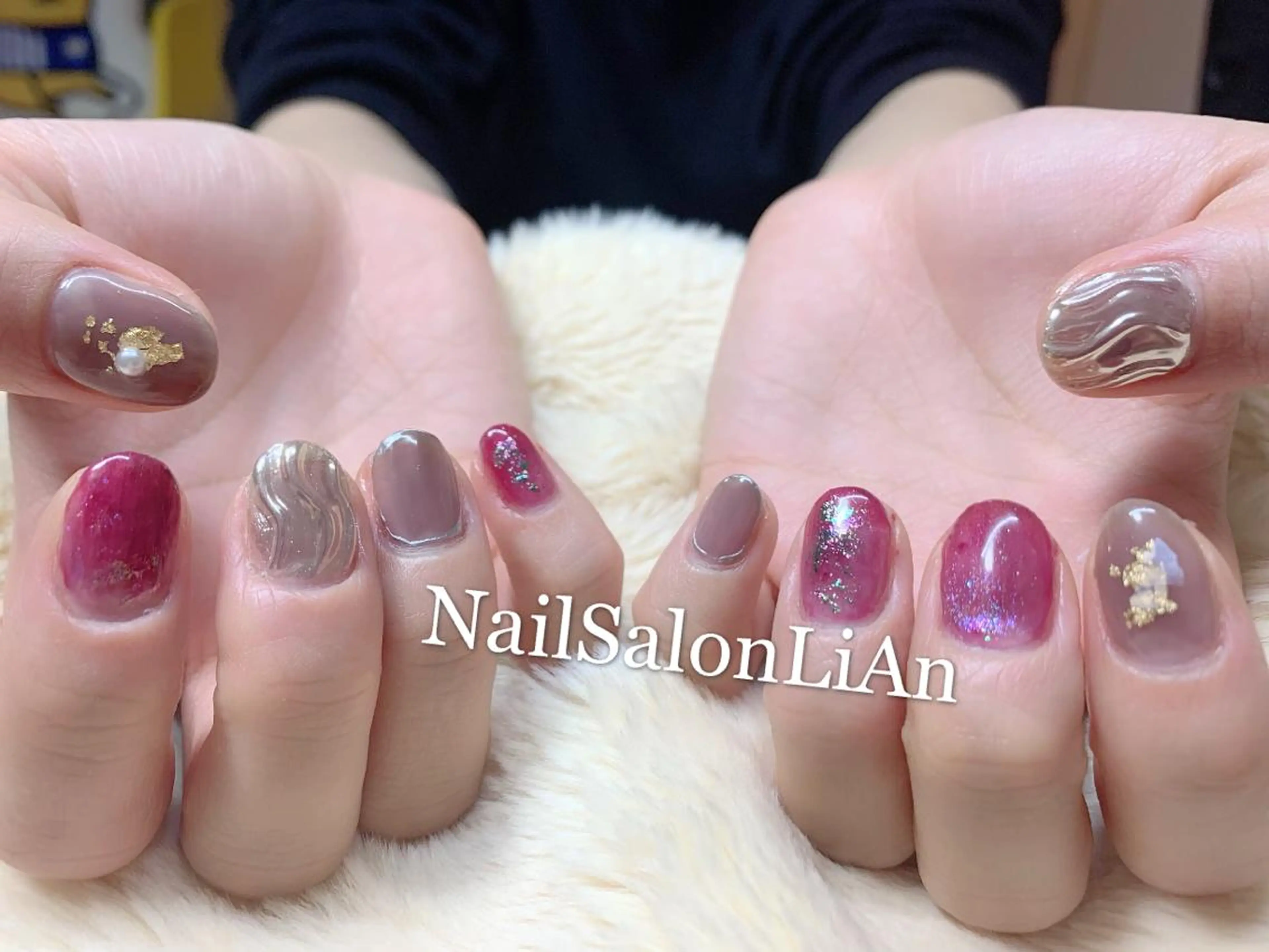 ネイル 持ち込み ハンドネイル NailSalon LiAnのネイルデザイン