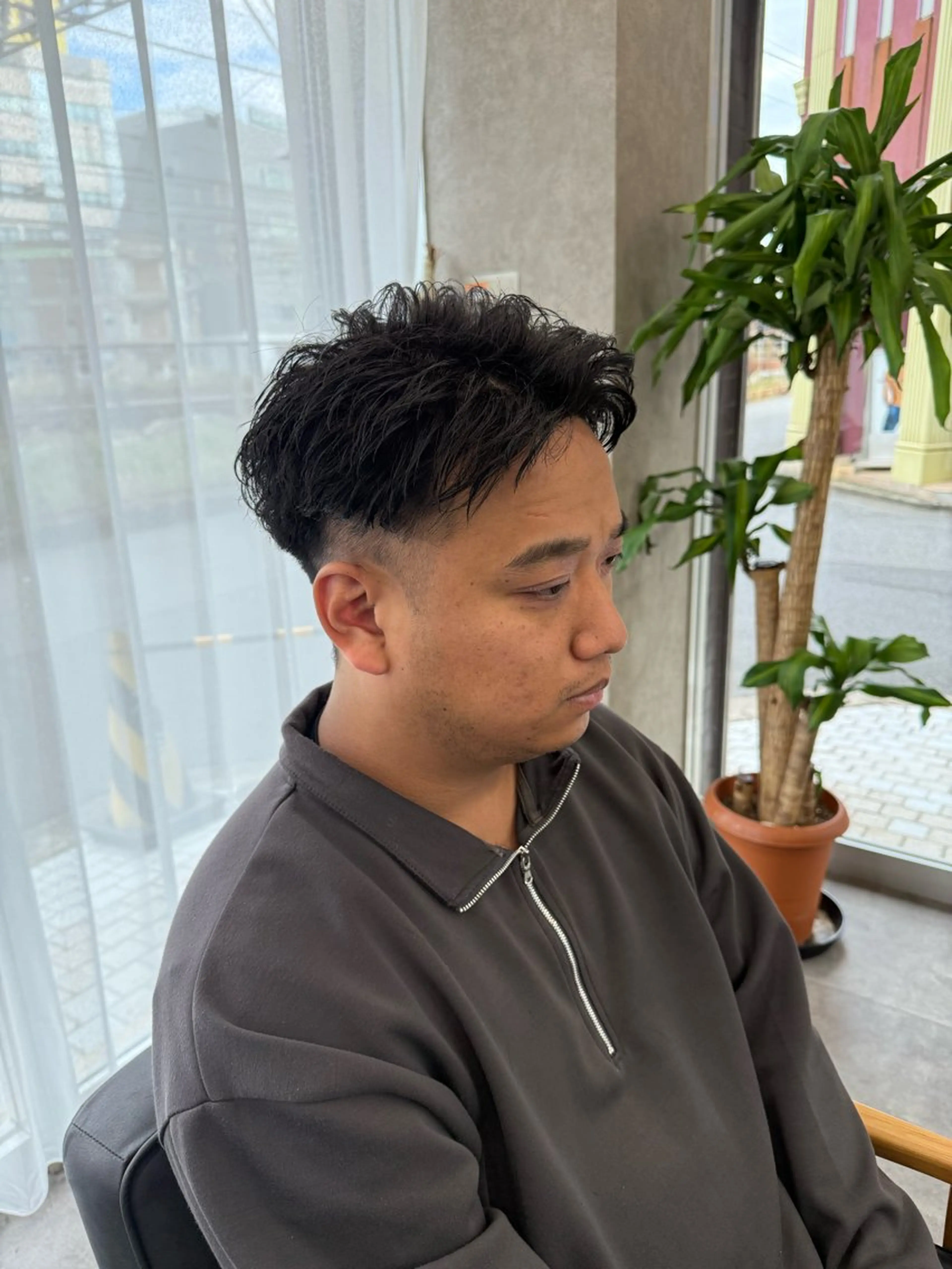 パーマ メンズ カット パーマ  ︎︎ 楓のヘアスタイル