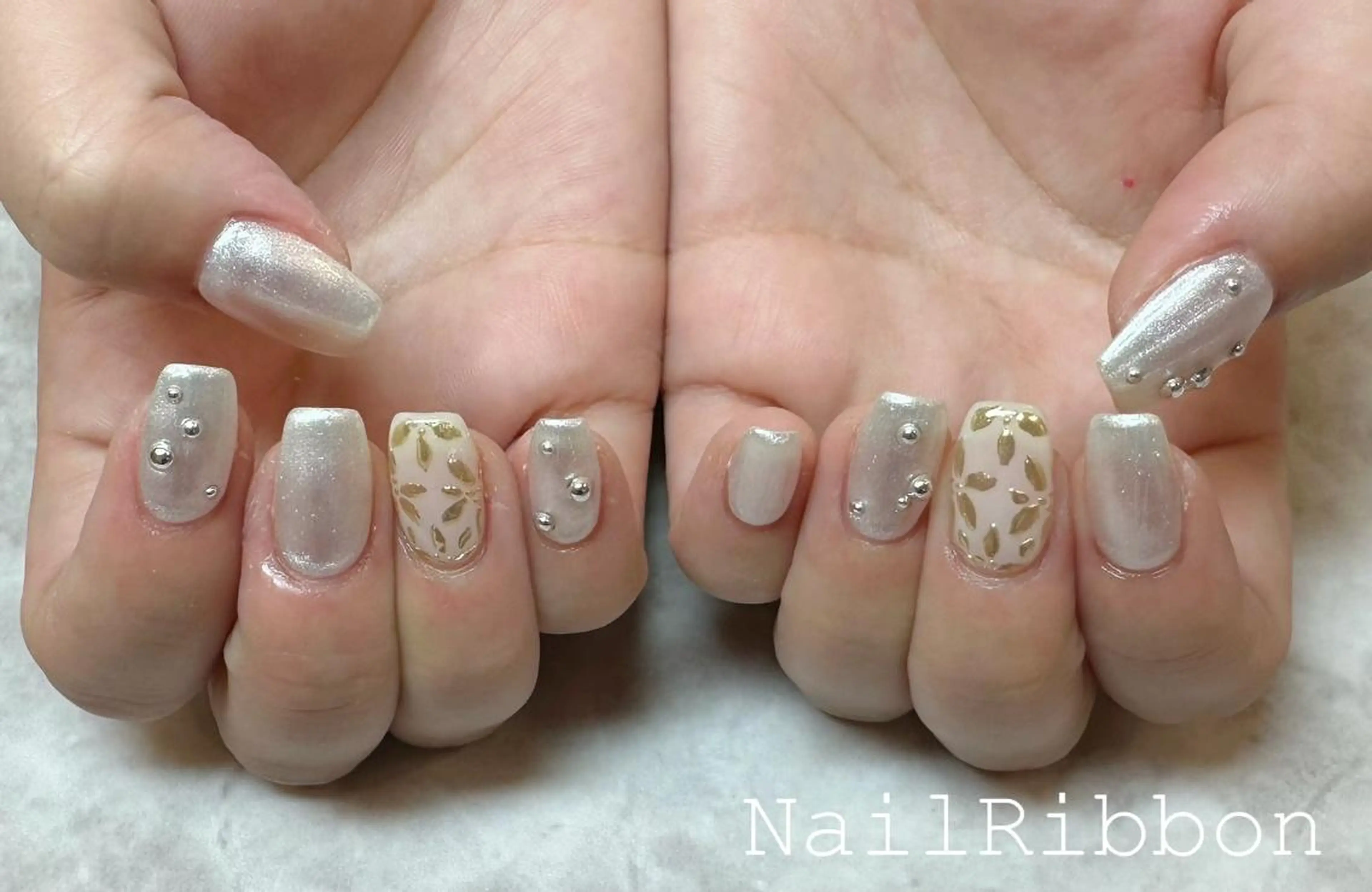 ネイル ネイルリボン 石田のネイルデザイン