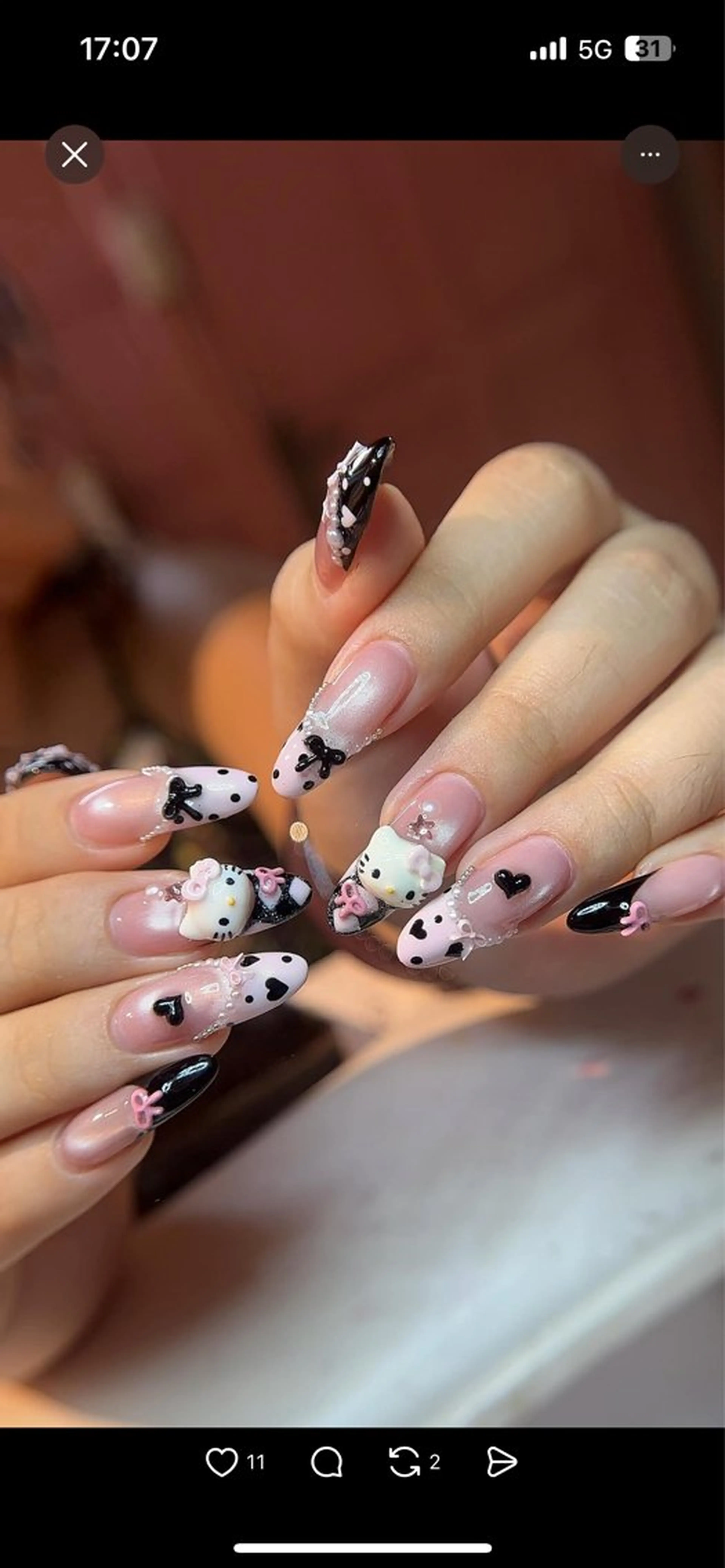 ネイル ハンドネイル ROSE ANA CHUO 本川越のネイルデザイン