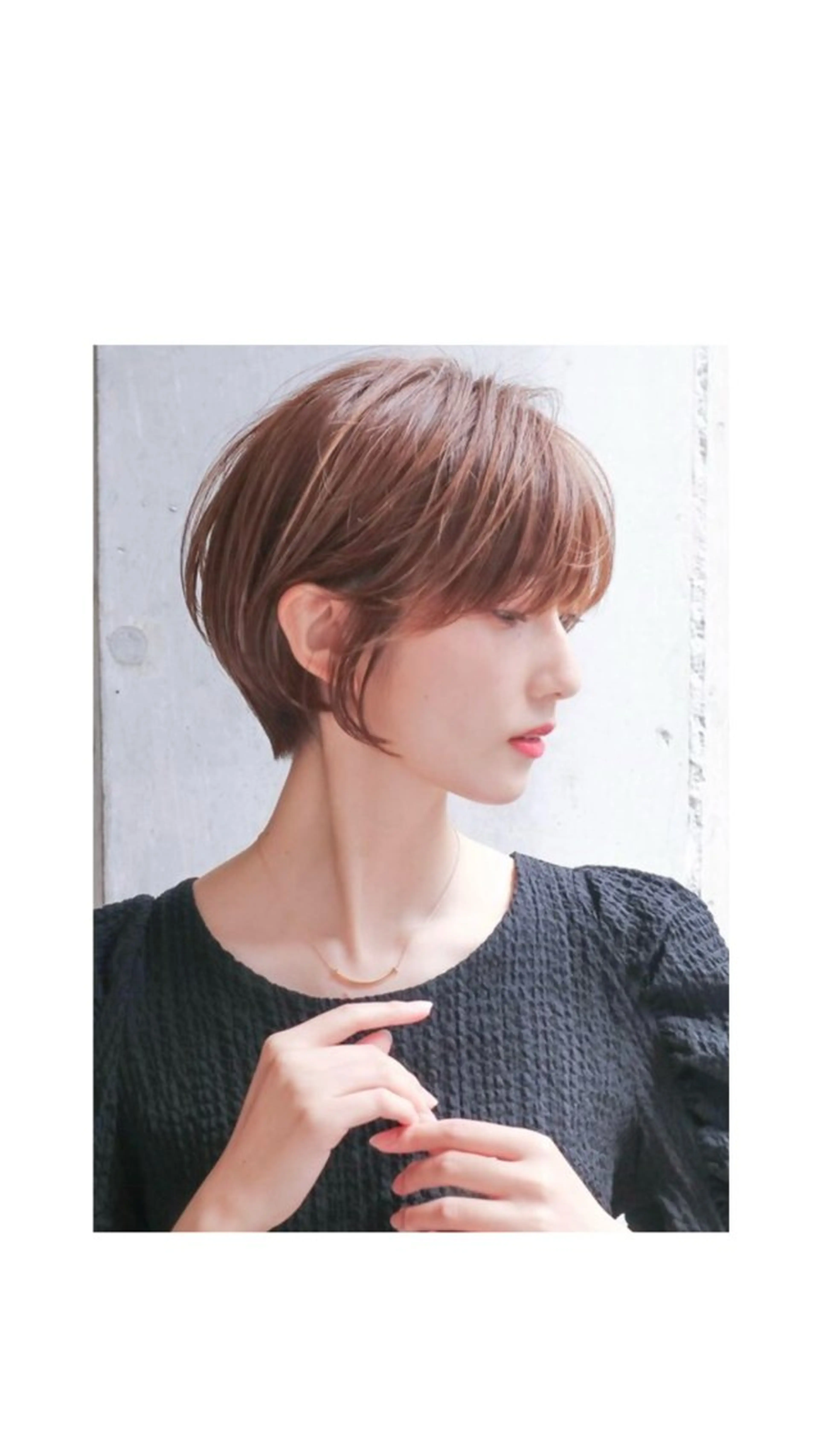 ショート 丸みショート ショートヘア 酒井 緋菜のヘアスタイル