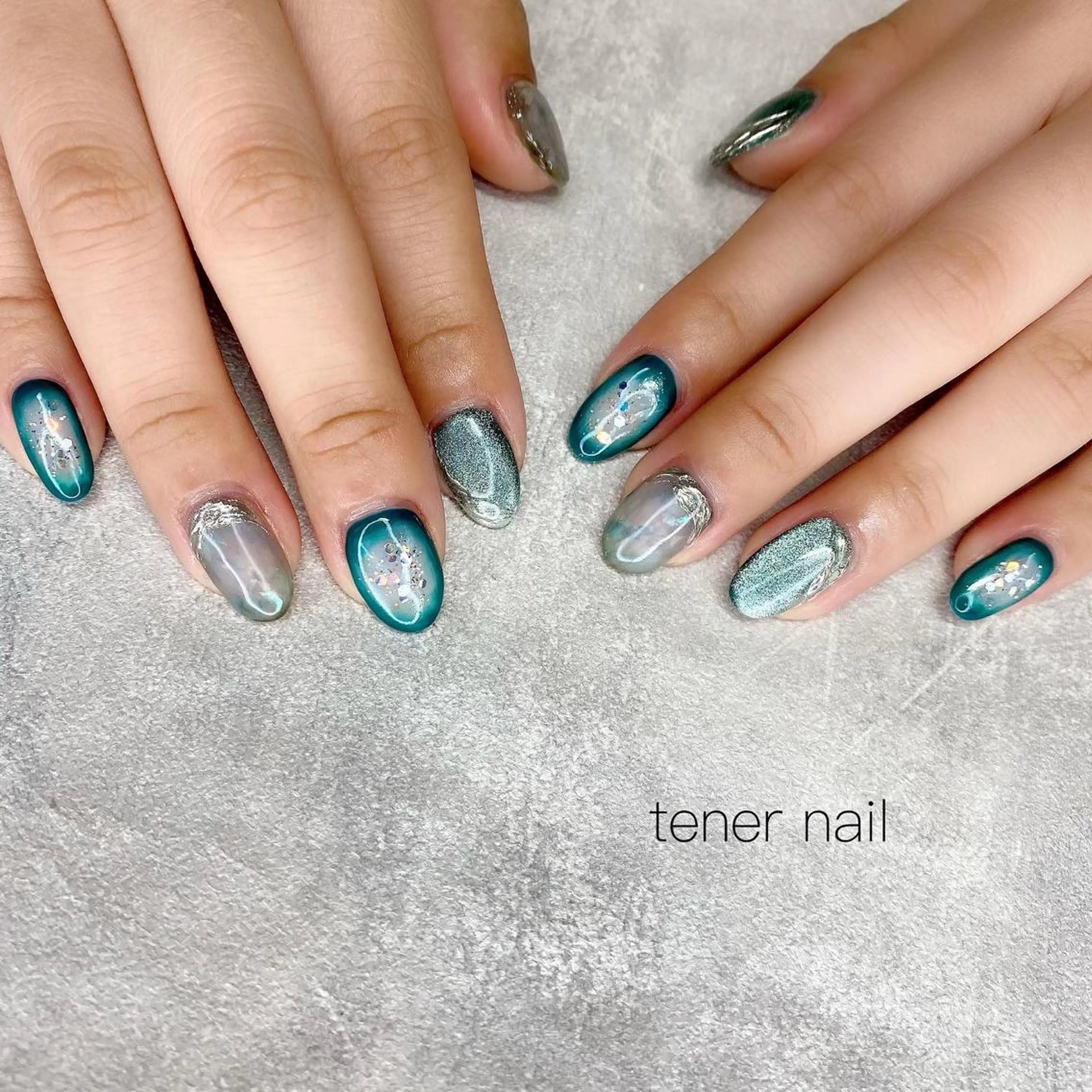 ネイル 大理石ネイル(マーブル) tener  nail  テネルネイル所属・テネルネイル tener nailのネイルデザイン