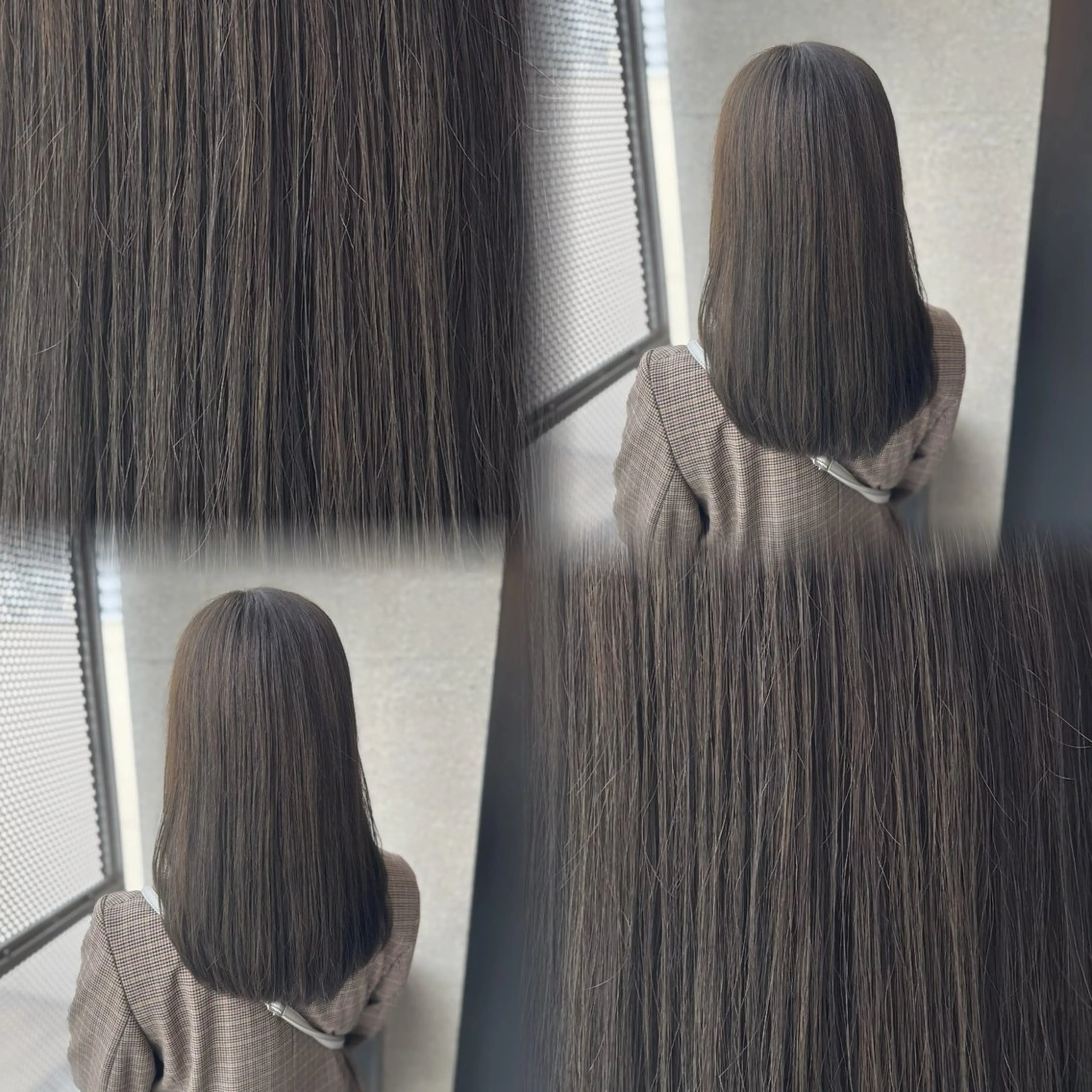 セミロング カラー ヘアカラー トリートメント 髙橋 李里亜のヘアスタイル