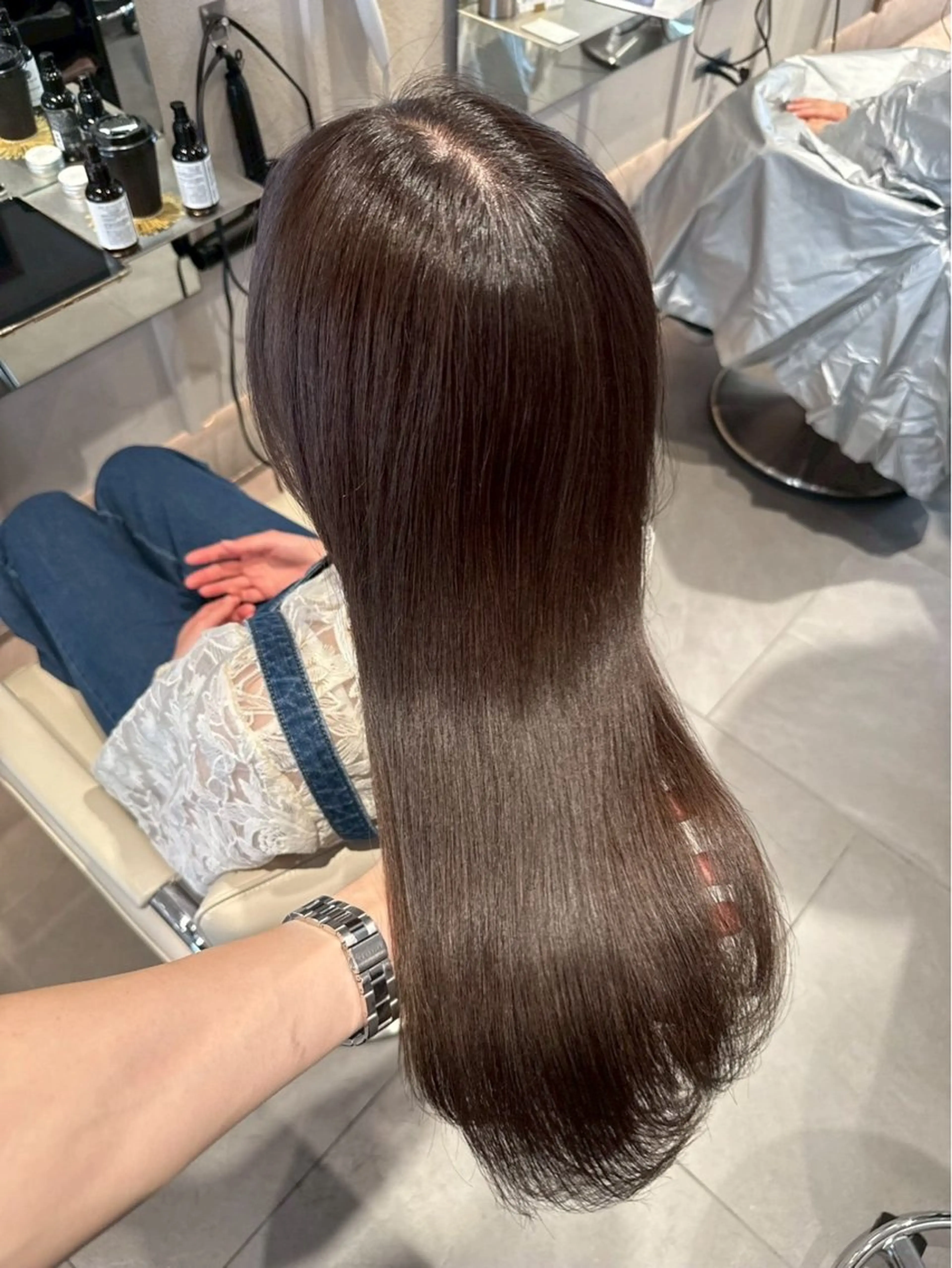 ロング カラー ベージュカラー オリーブベージュ モデル様募集中 🌸いちか🌸のヘアスタイル