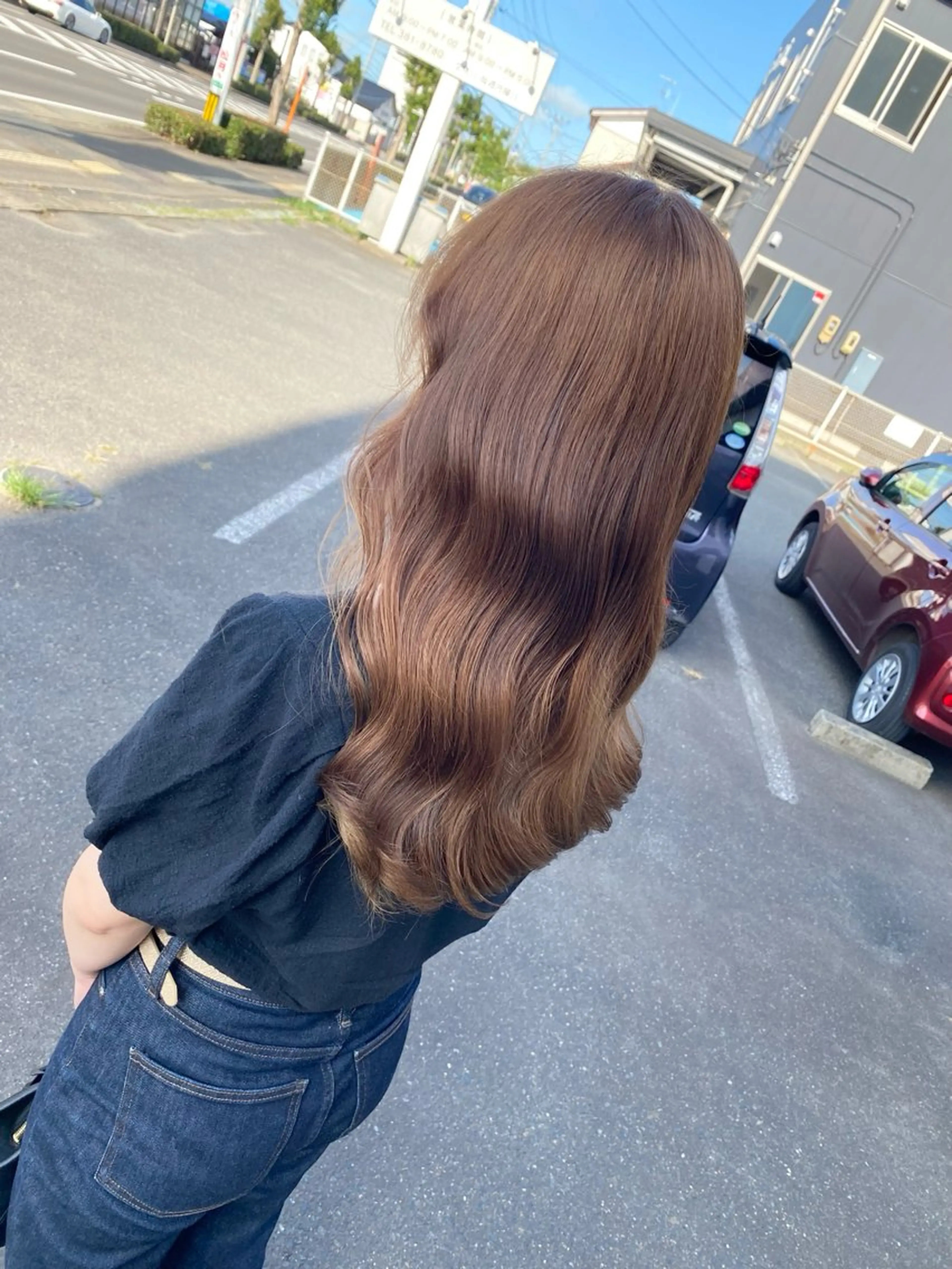 ロング ヘアカラー トリートメント 🇰🇷韓国風顔周り NANAMI🇰🇷のヘアスタイル