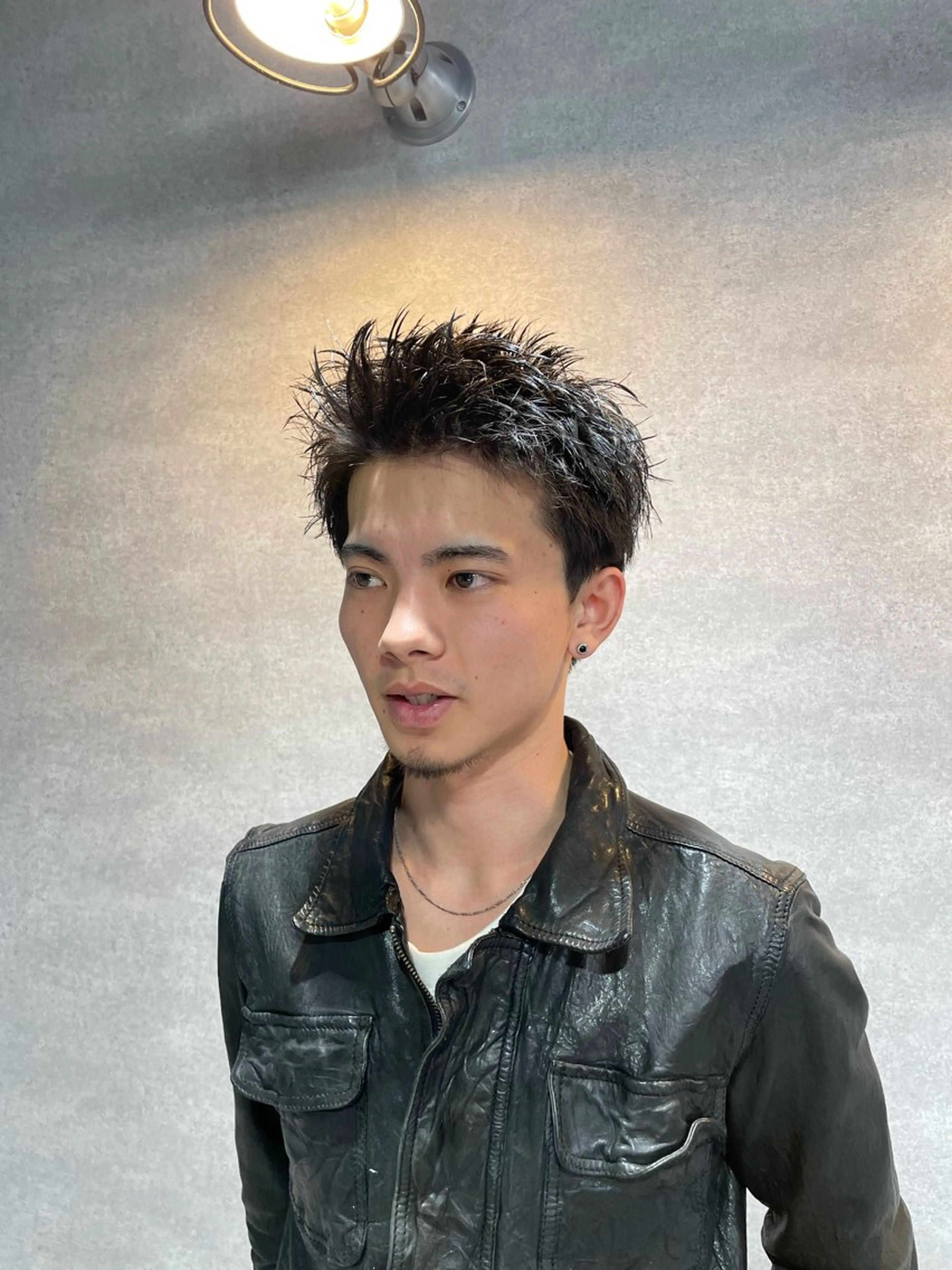 ショート メンズ スパイキーショート ショートヘア カット 垢抜けハイトーン☀/ 笑顔の美容師/しゅんのヘアスタイル