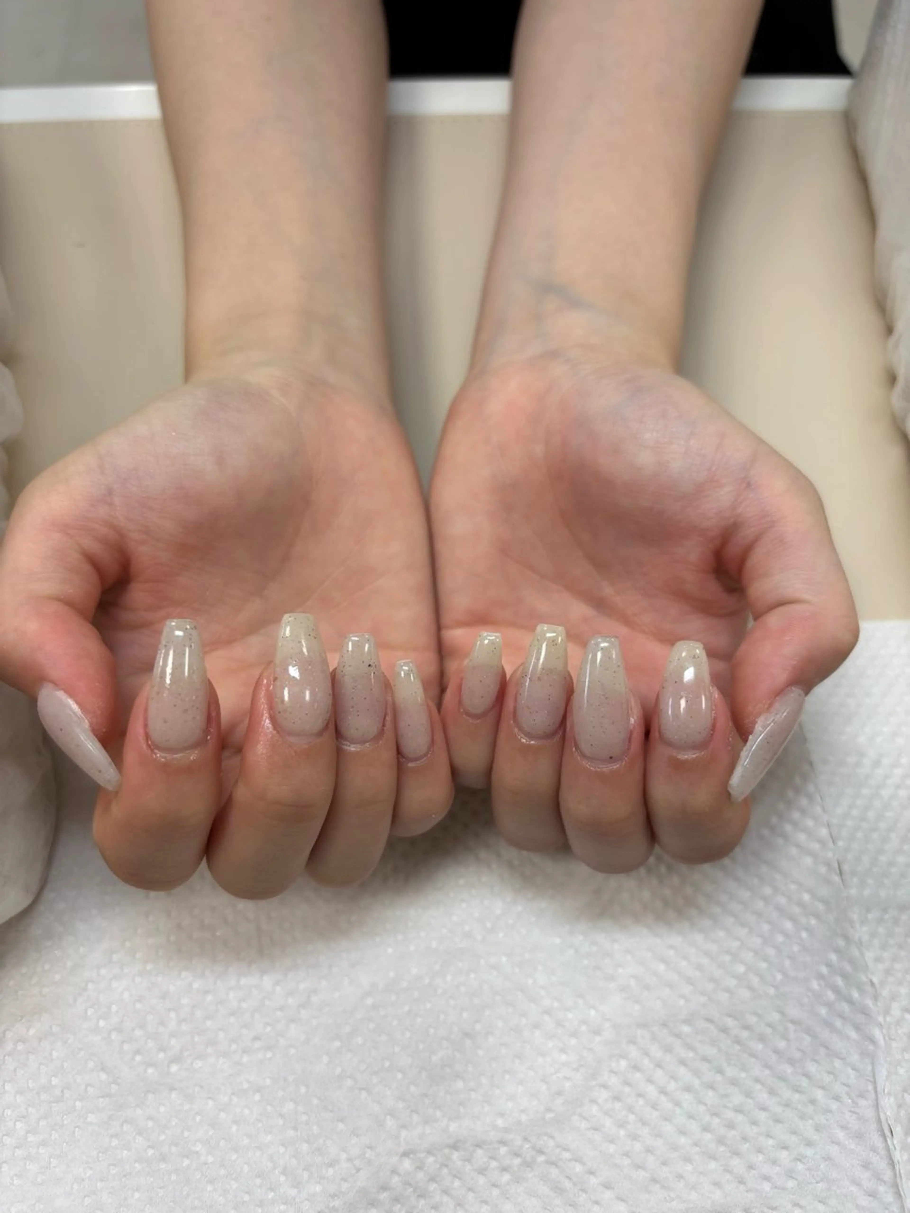 ネイル クリアネイル 長さ出し ネイルチップ MARCH 渋谷店所属・加藤 菜々佳のネイルデザイン