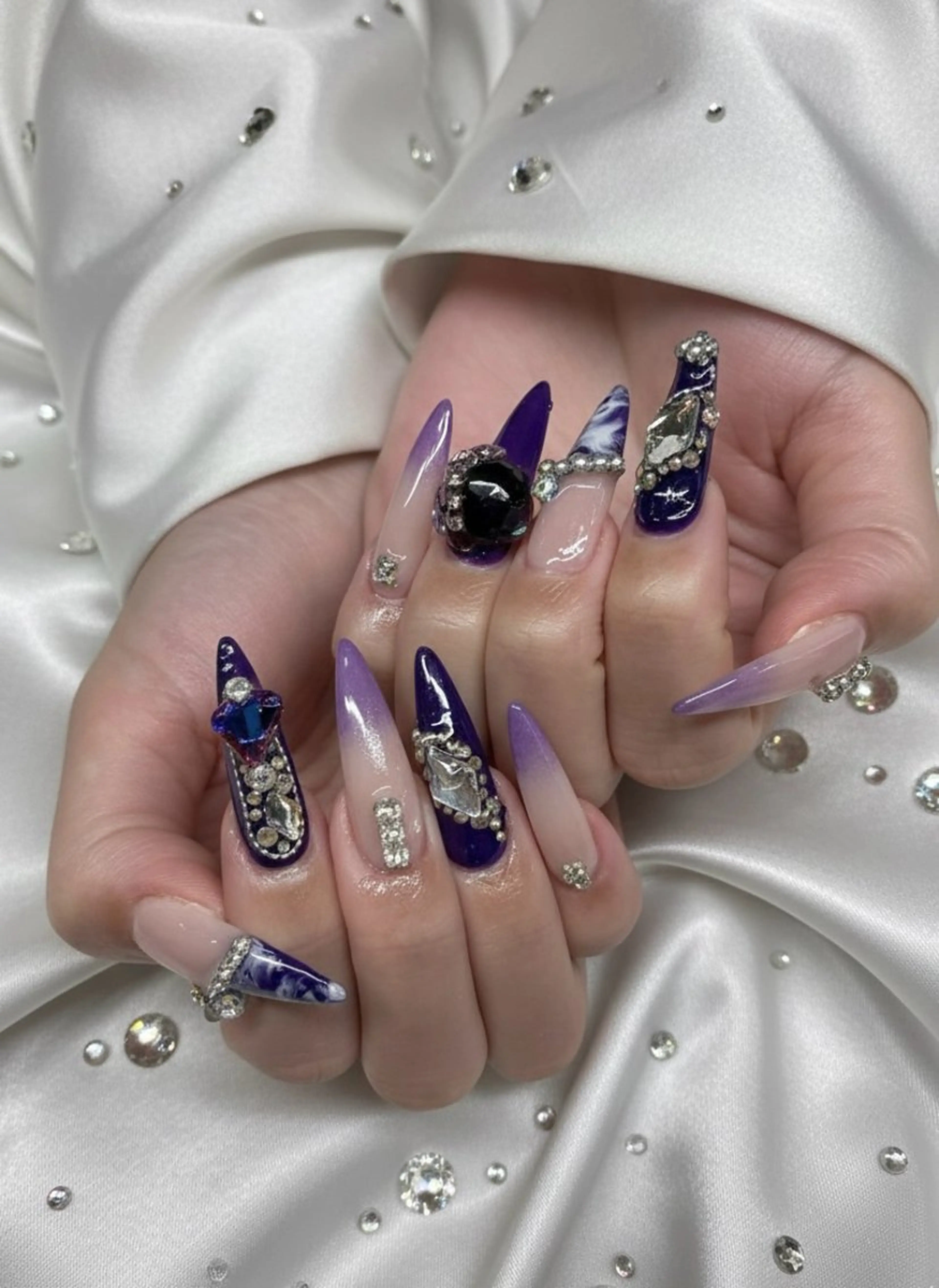 ネイル 大理石ネイル(マーブル) ハンドネイル TUNEHA堂 矢場町栄5丁目のネイルデザイン