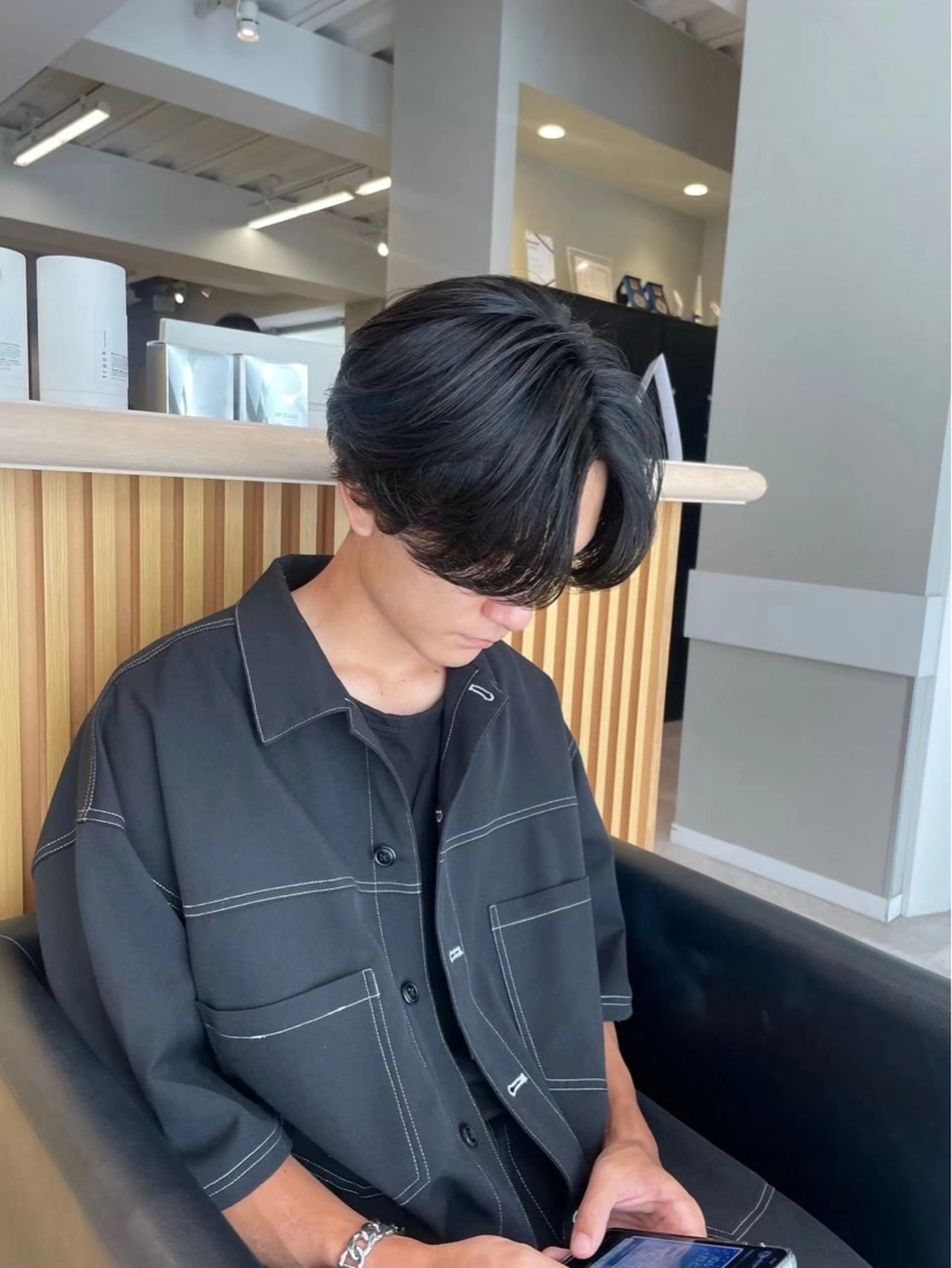 【✂️カット＋✨眉カット＋💆‍♂️5分ヘッドスパ モデルメニュー】の写真