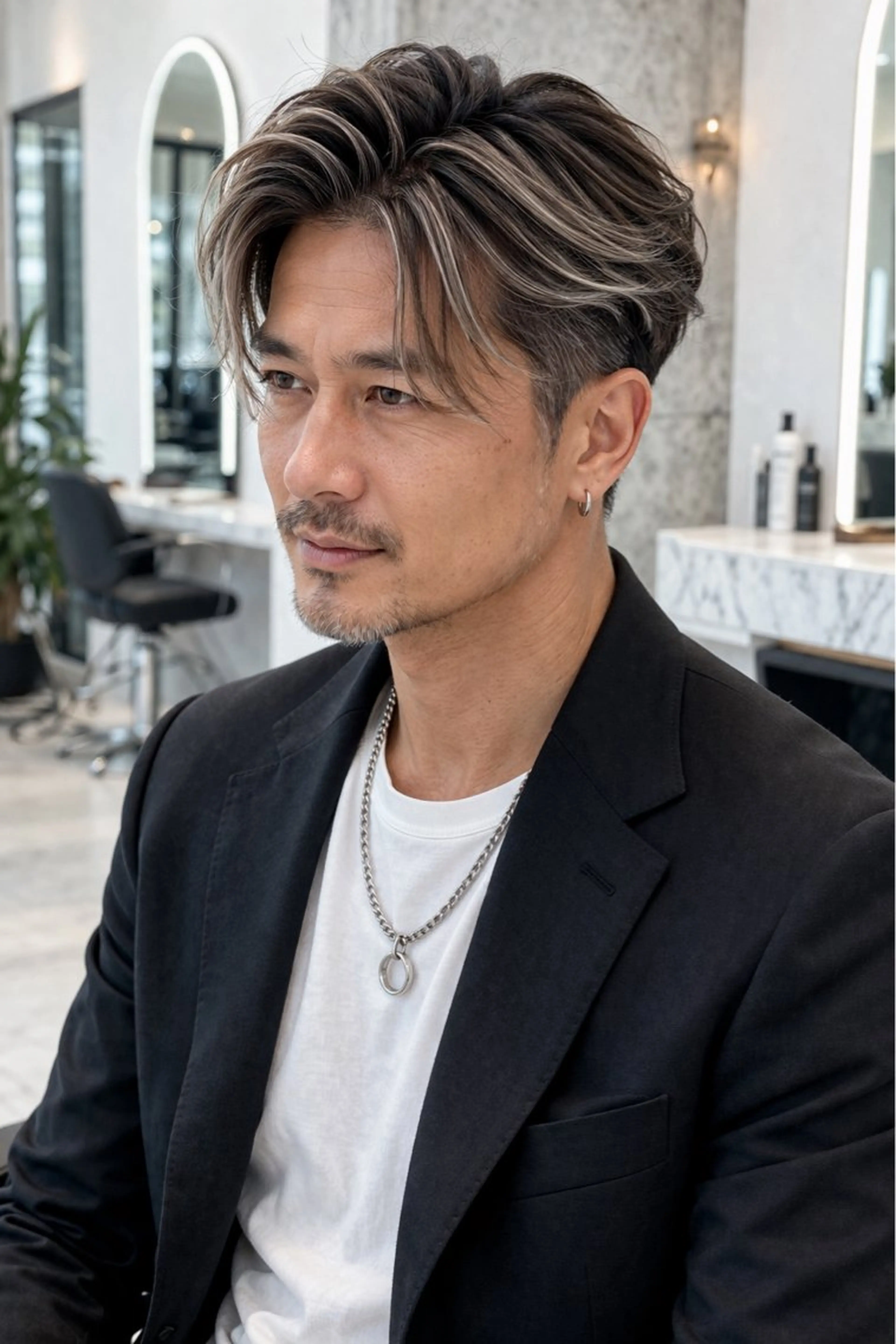 カラー メンズ Vel(ベル)所属・白髪ぼかし専門 三澤陽のヘアスタイル