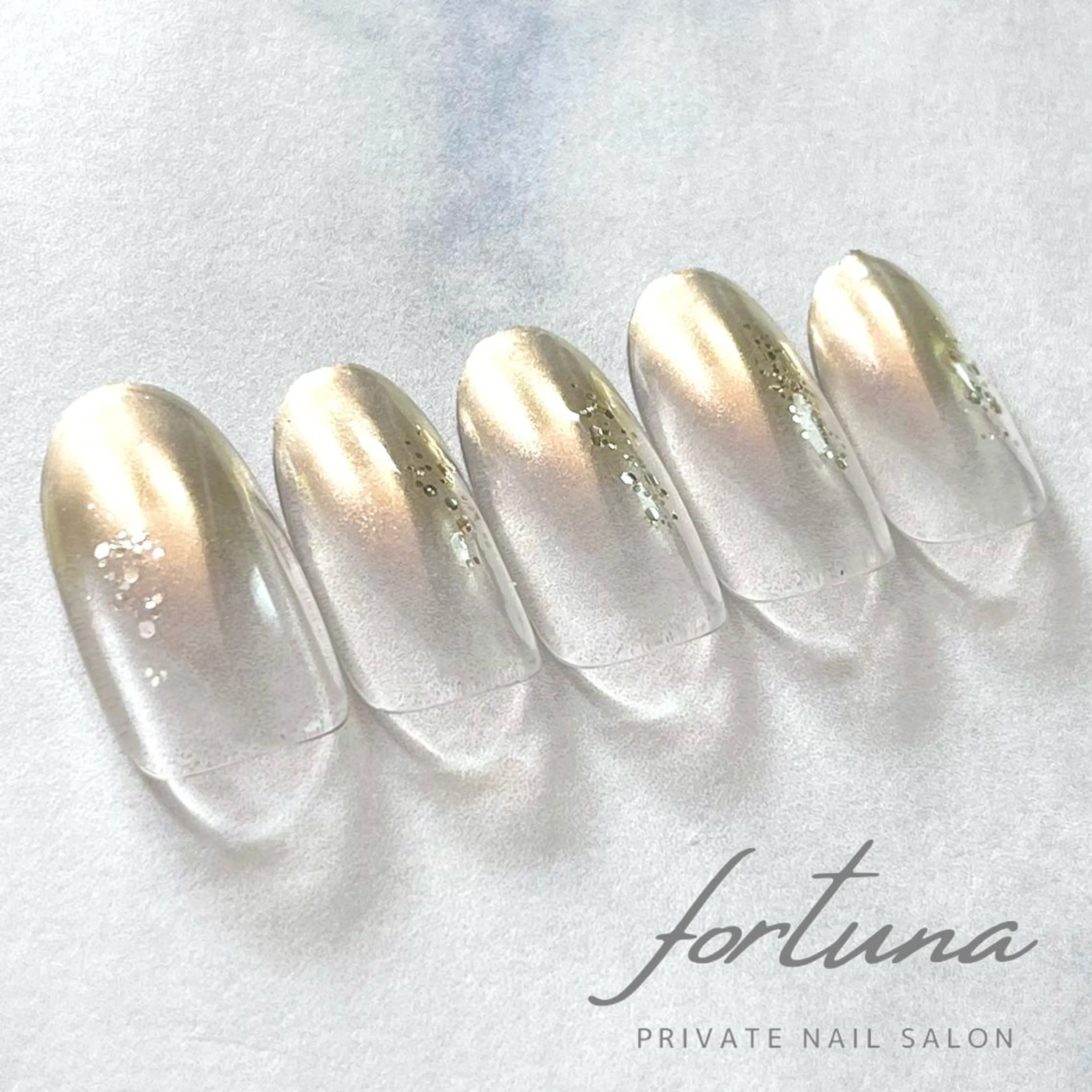ネイル ミラーネイル ハンドネイル fortuna 武藤裕美のネイルデザイン