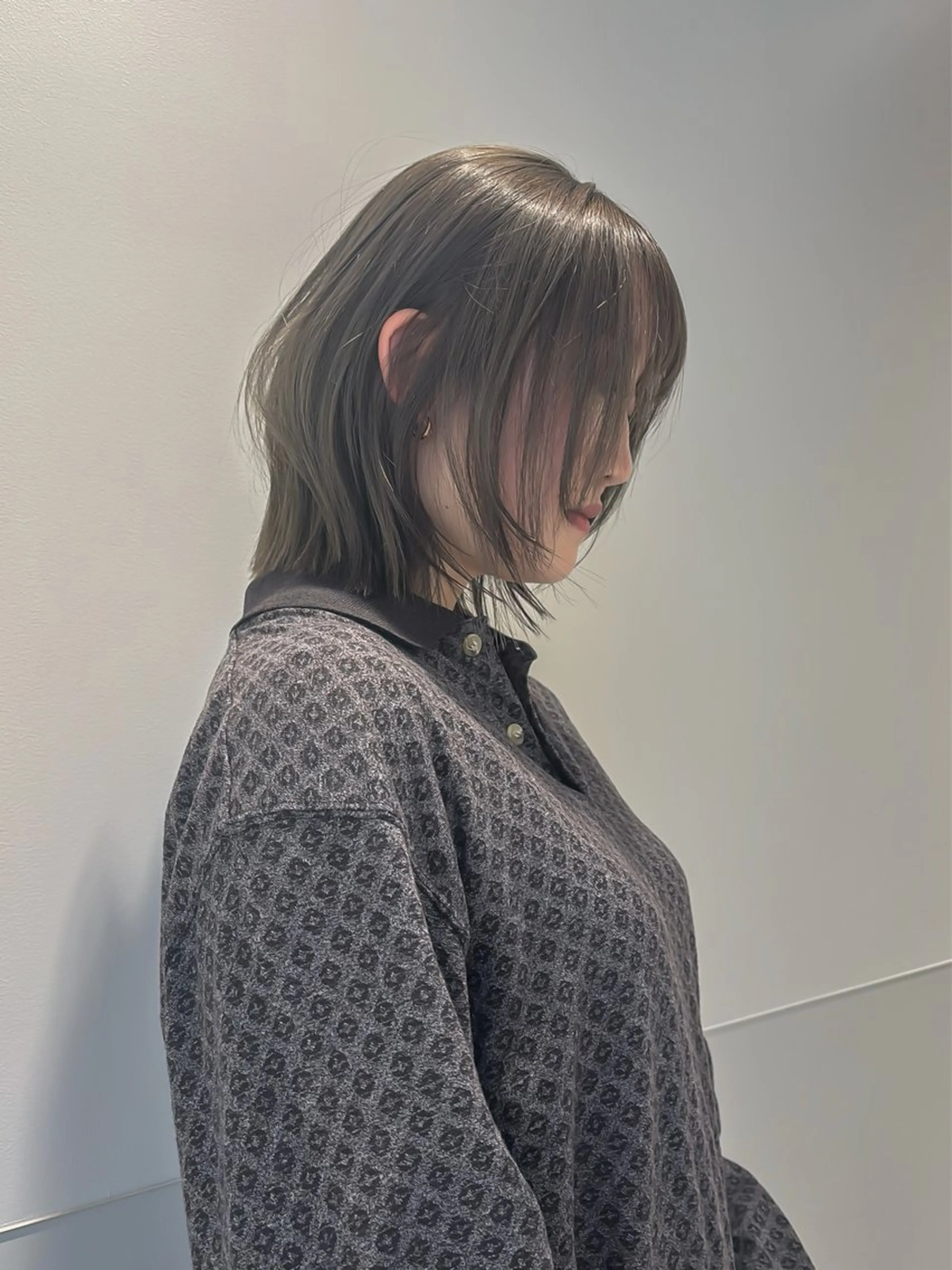 ショート カラー パーマ ヘアアレンジ メンズ 切りっぱなしボブ ボブレイヤー メンズ韓国風 ボブ くびれヘア カット ヘアカラー トリートメント 韓国ボブ/髪質改善 ニュアンス特化RYOのヘアスタイル