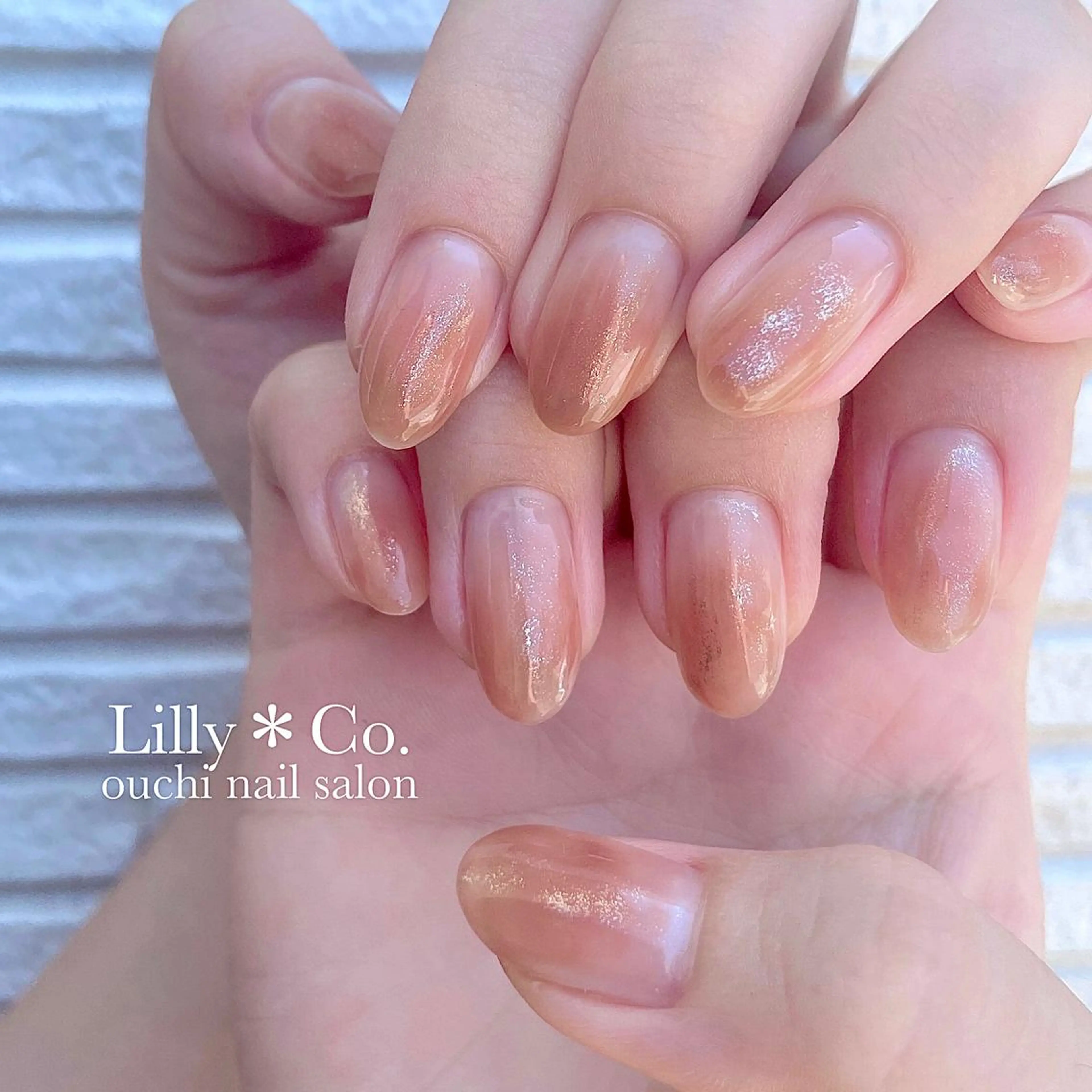 ネイル ラメ(グリッター) ハンドネイル ハンドケア Lilly Co.のネイルデザイン