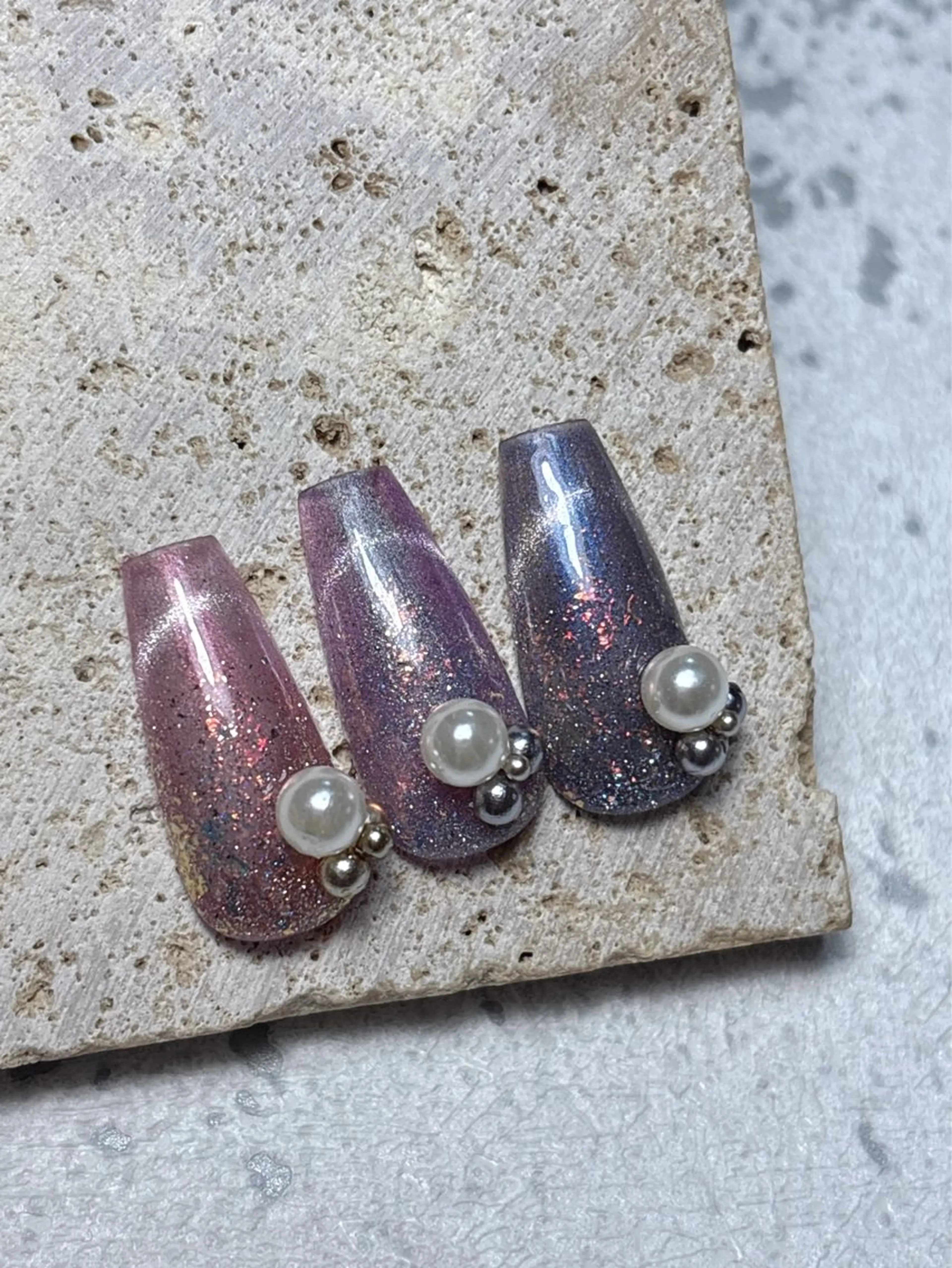 ネイル マグネットネイル ハンドネイル Li'a Bloom所属・🦋🤍 madoka🤍のネイルデザイン