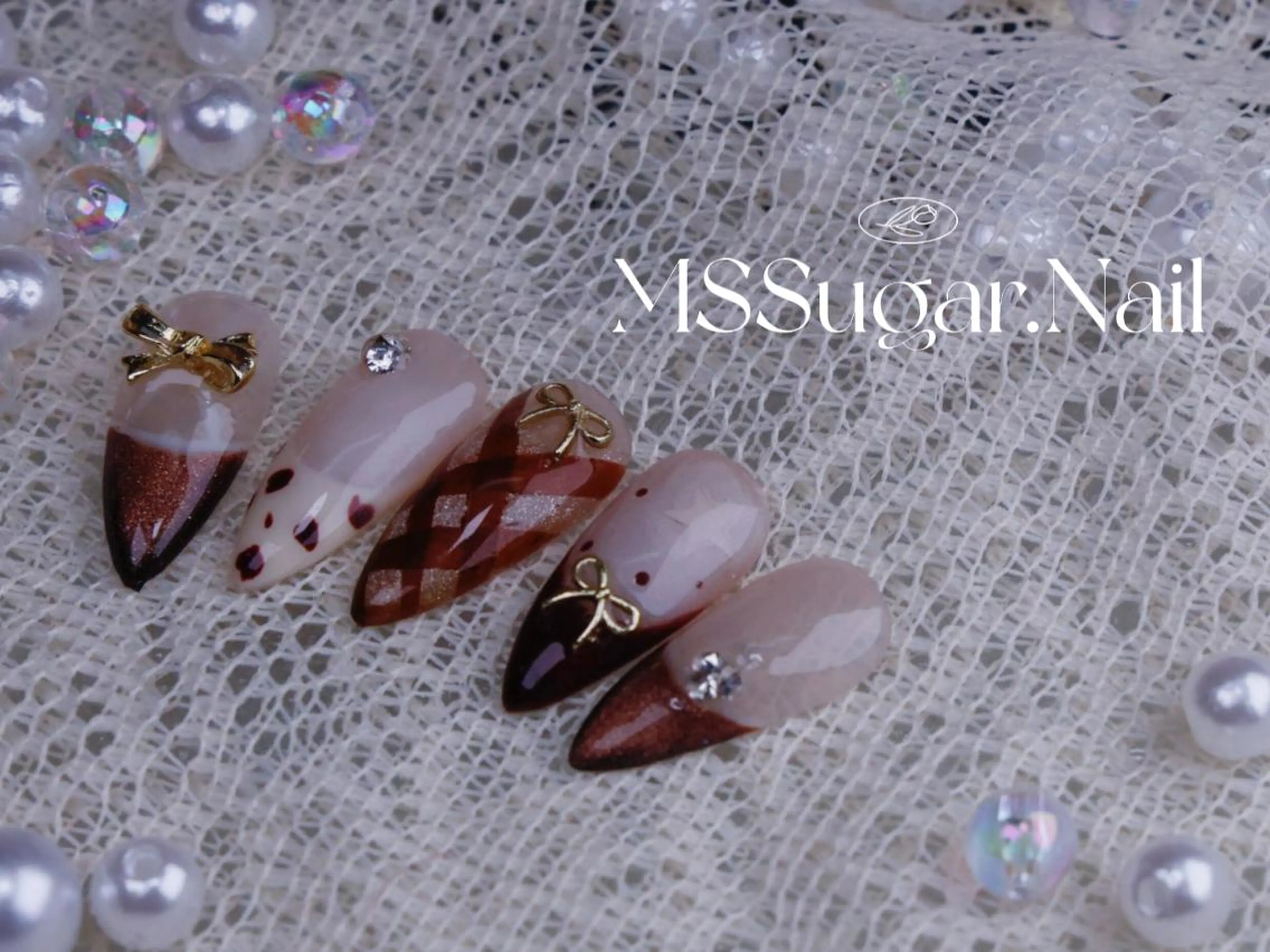 ネイル ハロウィン ロングネイル マグネットネイル スカルプネイル ネイルチップ ハンドネイル MSSugar Nailのネイルデザイン