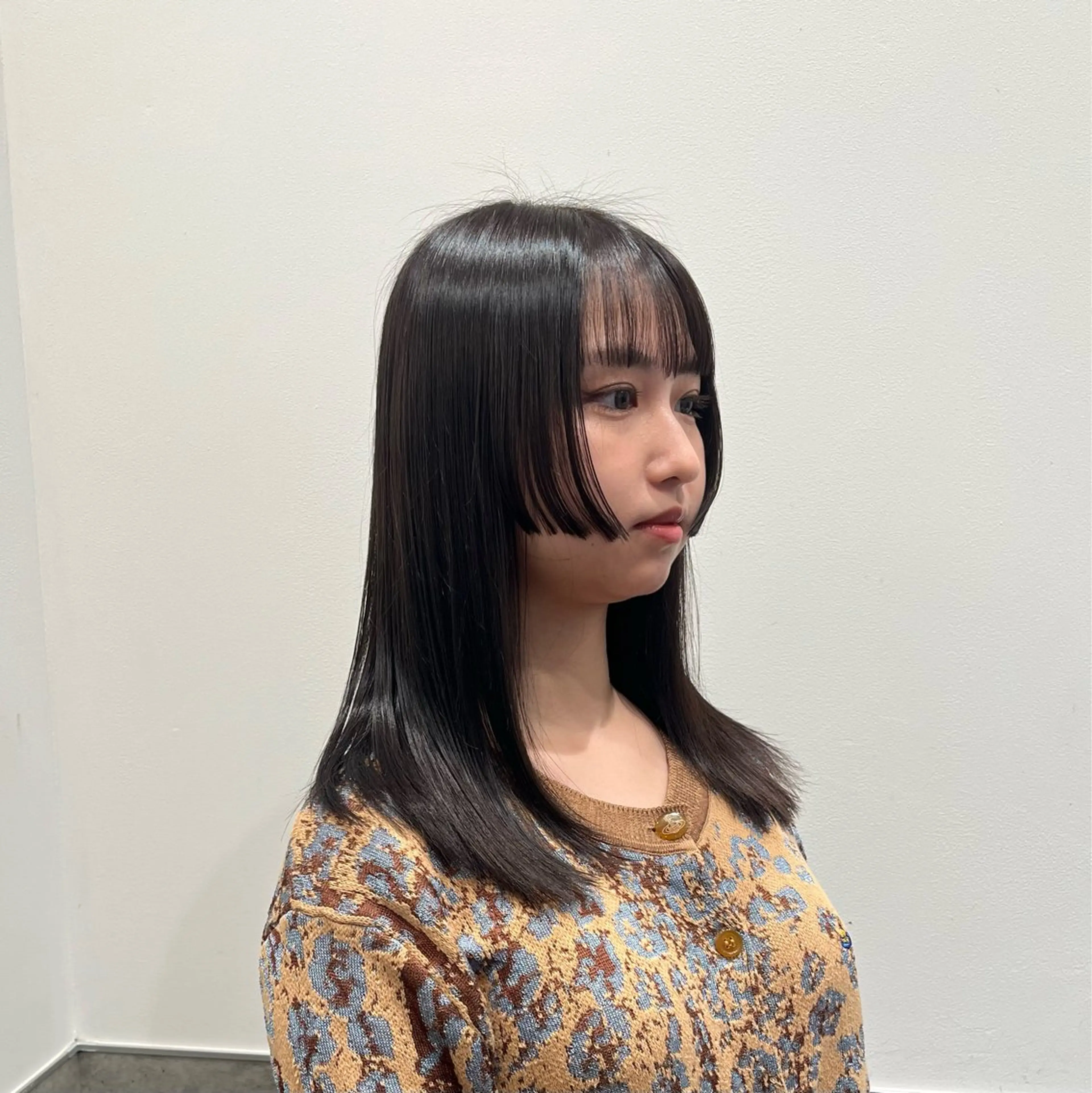 ミディアム カラー カット ヘアカラー GO TODAY SHAiRE SALON 原宿本店所属・ボブ/レイヤー/ ハッシュカット/河内のヘアスタイル