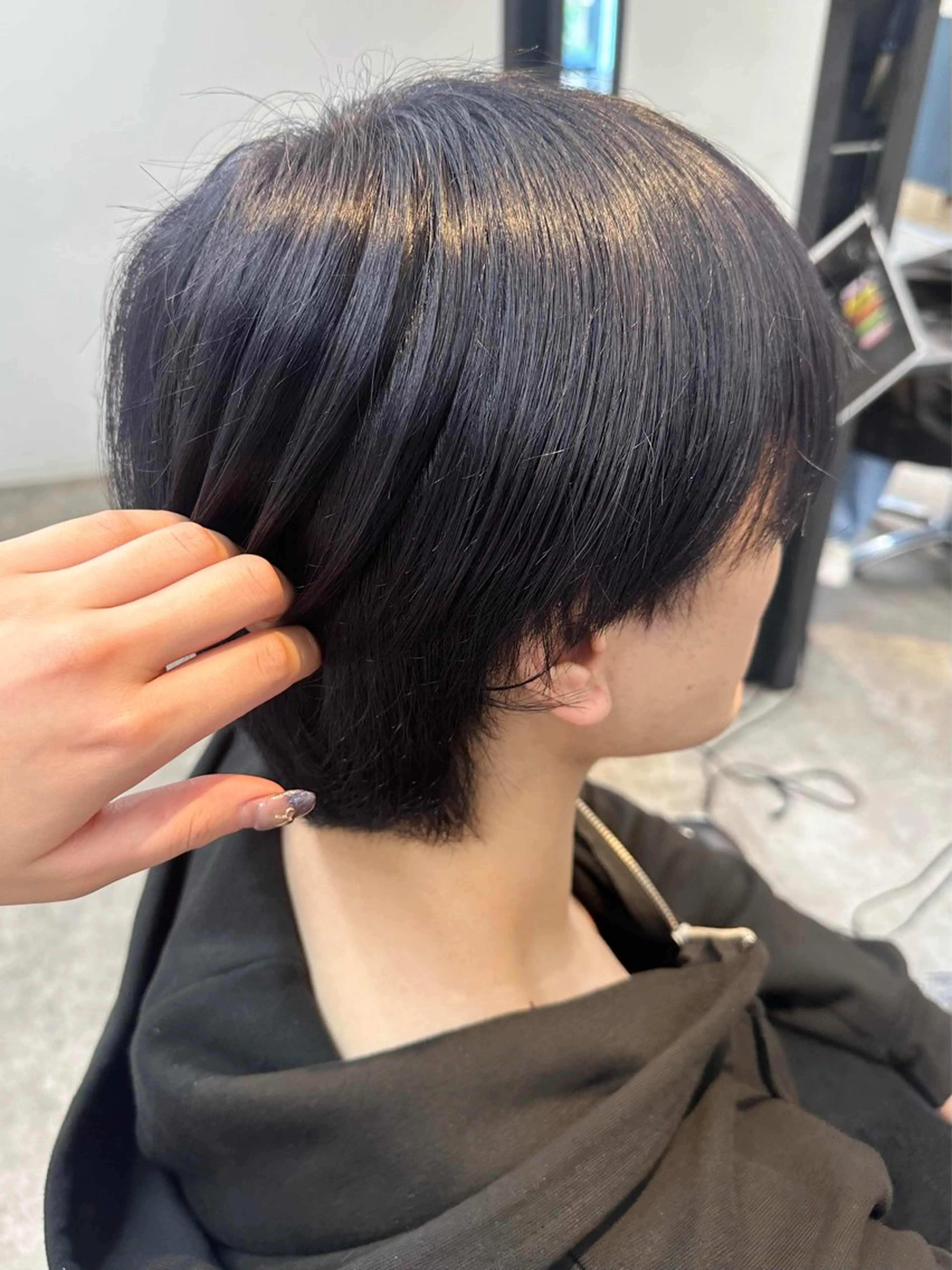 カラー メンズ アッシュ アッシュグレー アッシュグレージュ グレージュ ✂️無料カットモデル ✂️佐々木悠月のヘアスタイル