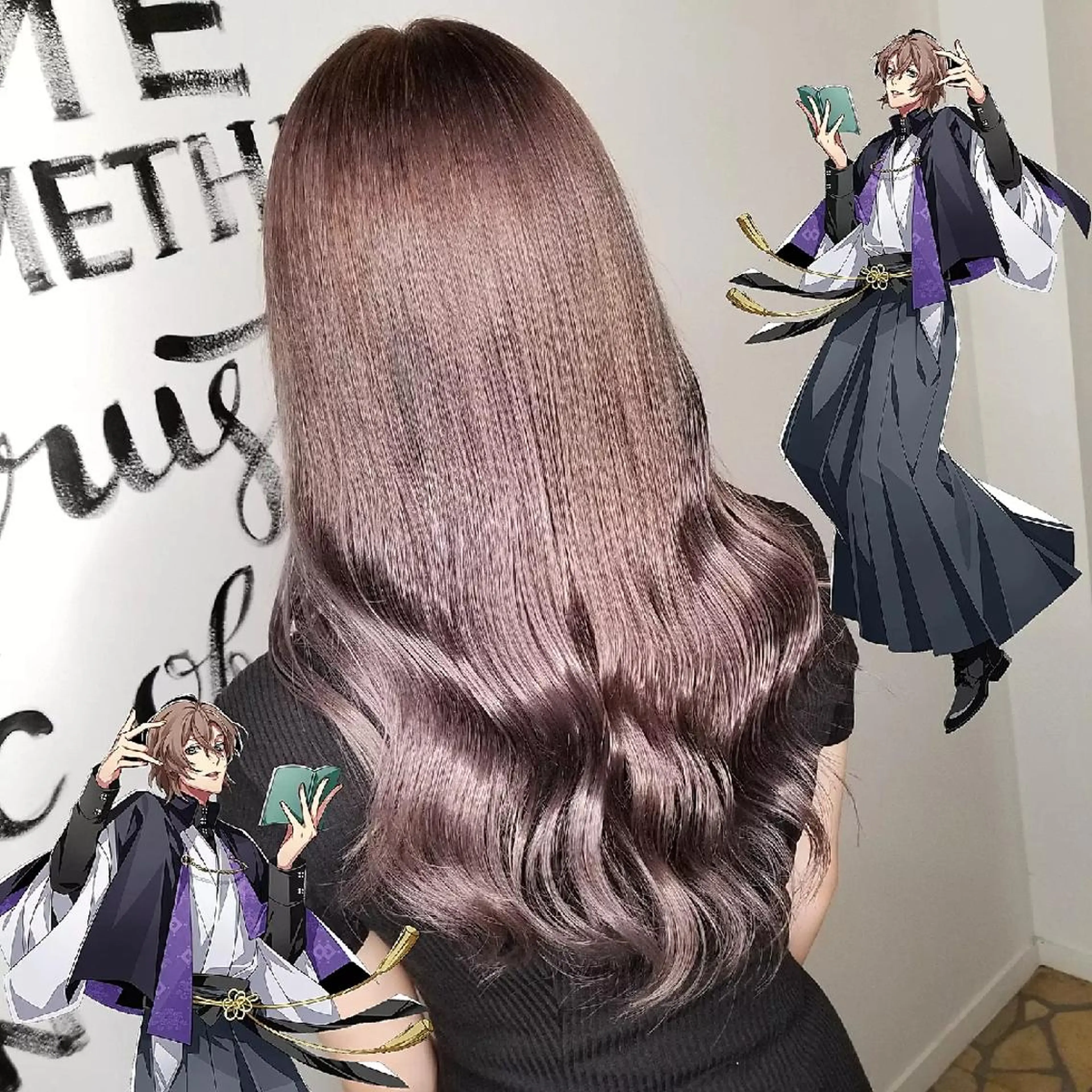 セミロング カラー ブリーチ エクステ 植田 /エクステ /ブリーチ/髪質改善のヘアスタイル