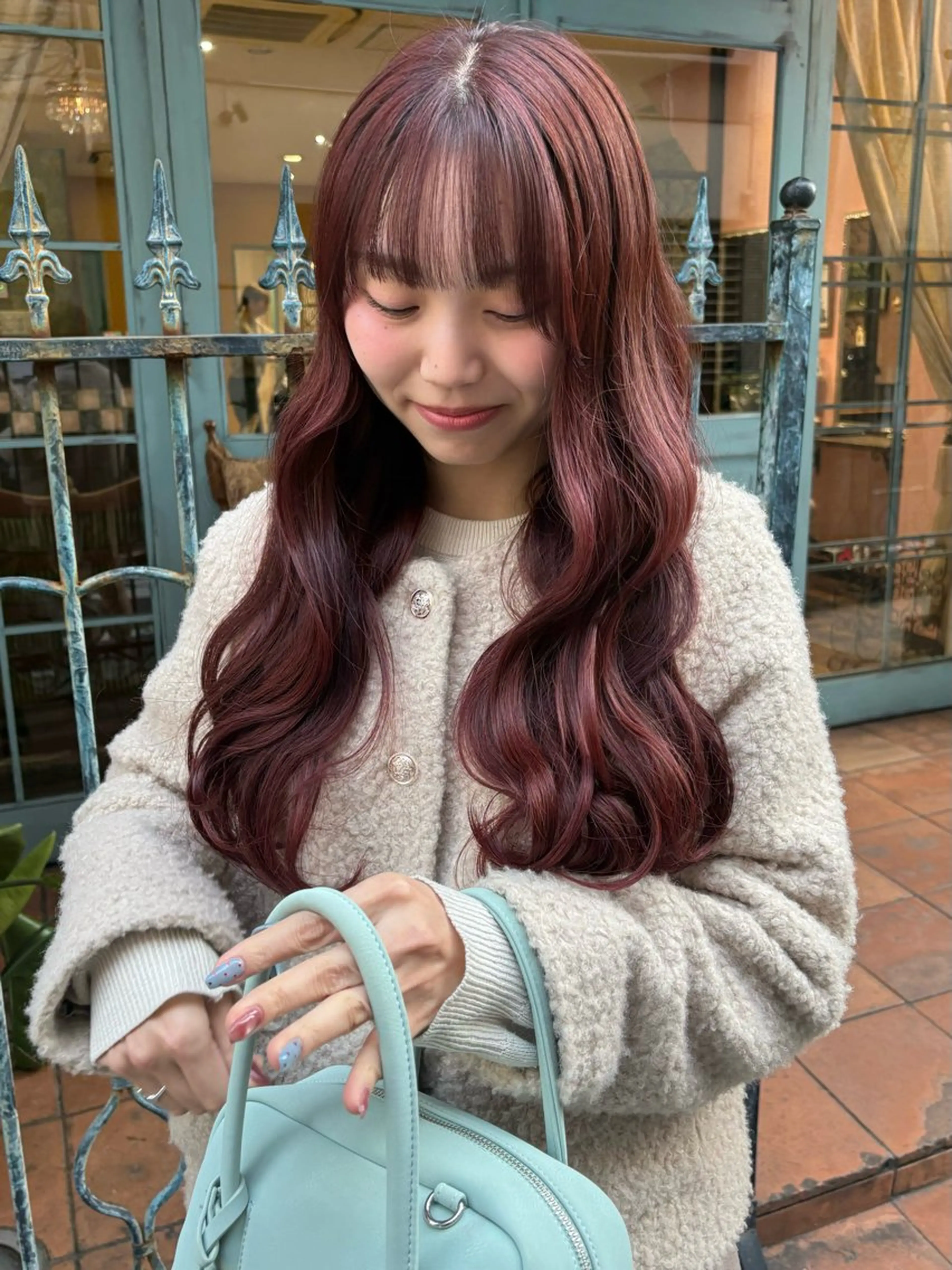 セミロング ヘアカラー トリートメント DOLL hair所属・なぎさ 🎀  / 透明感カラー/心斎橋のヘアスタイル