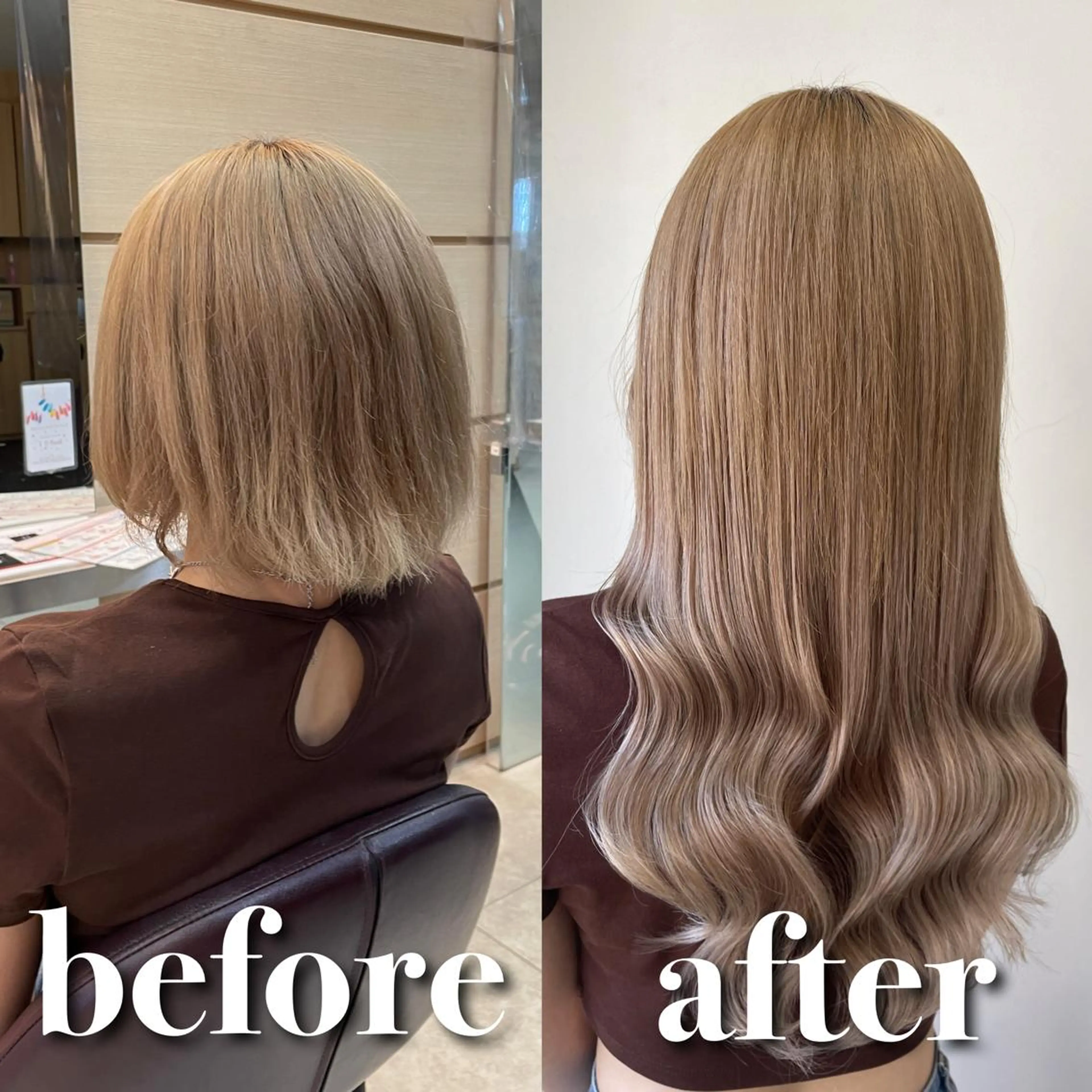 ロング シールエクステ エクステ カット エクステ シールエクステ/ 髪質改善💐yuuのヘアスタイル