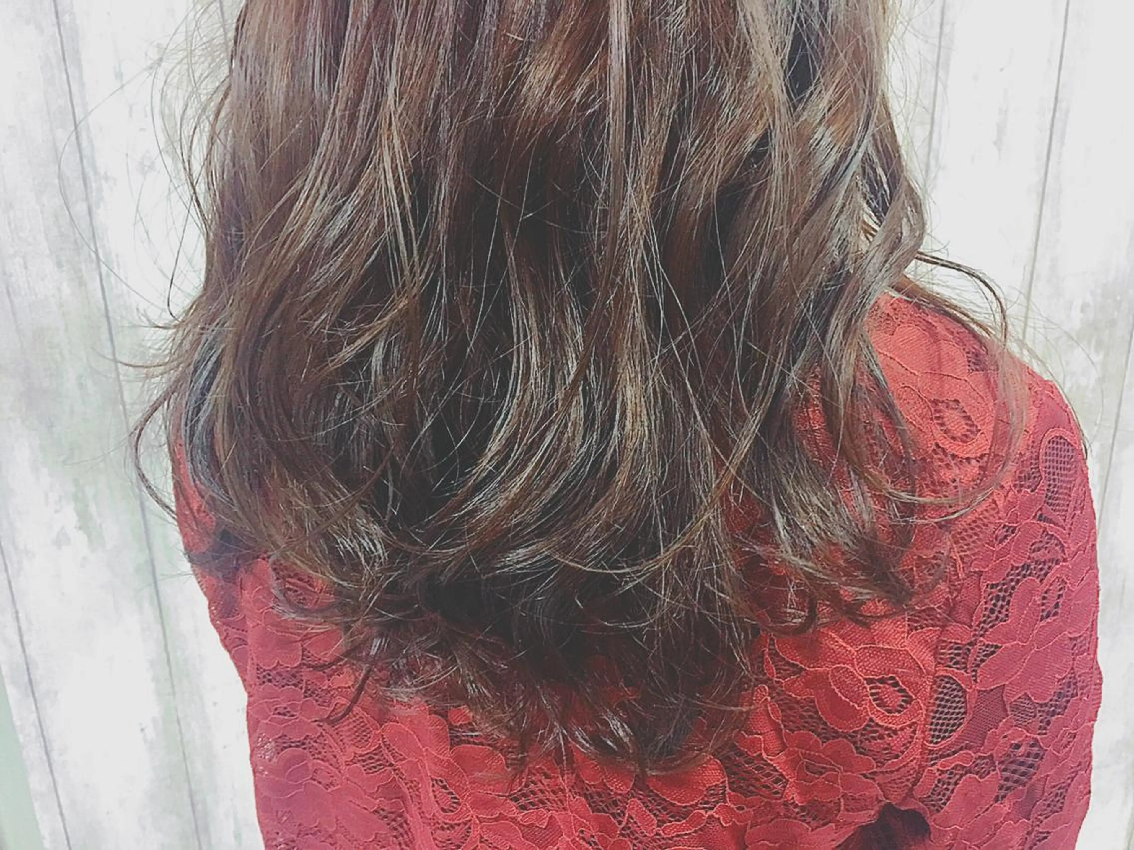 セミロング ロング カラー ピンクカラー boutique misakiのヘアスタイル