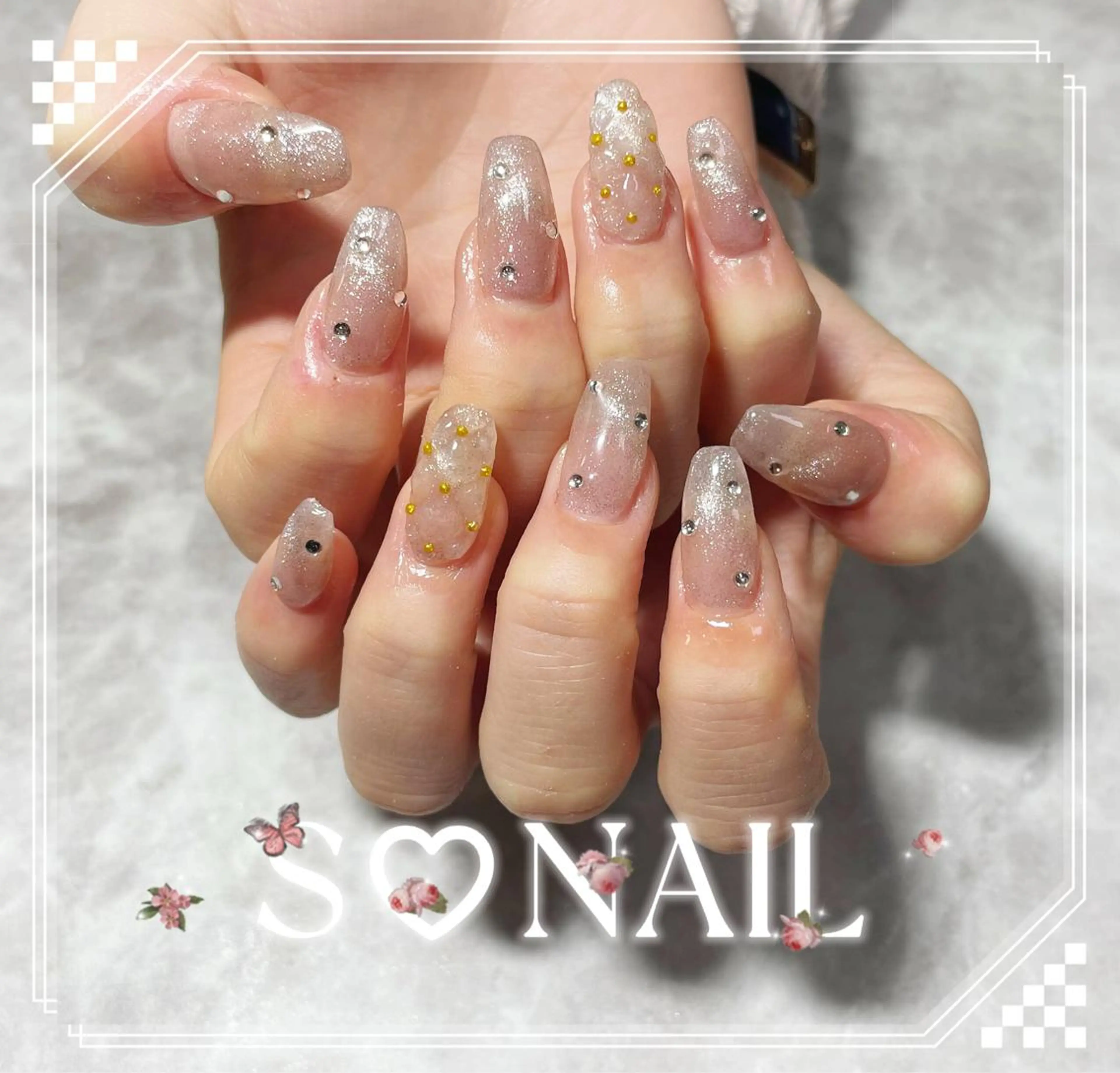ネイル 持ち込み ハンドネイル S♡NAIL所属・S.NAIL Suuのネイルデザイン