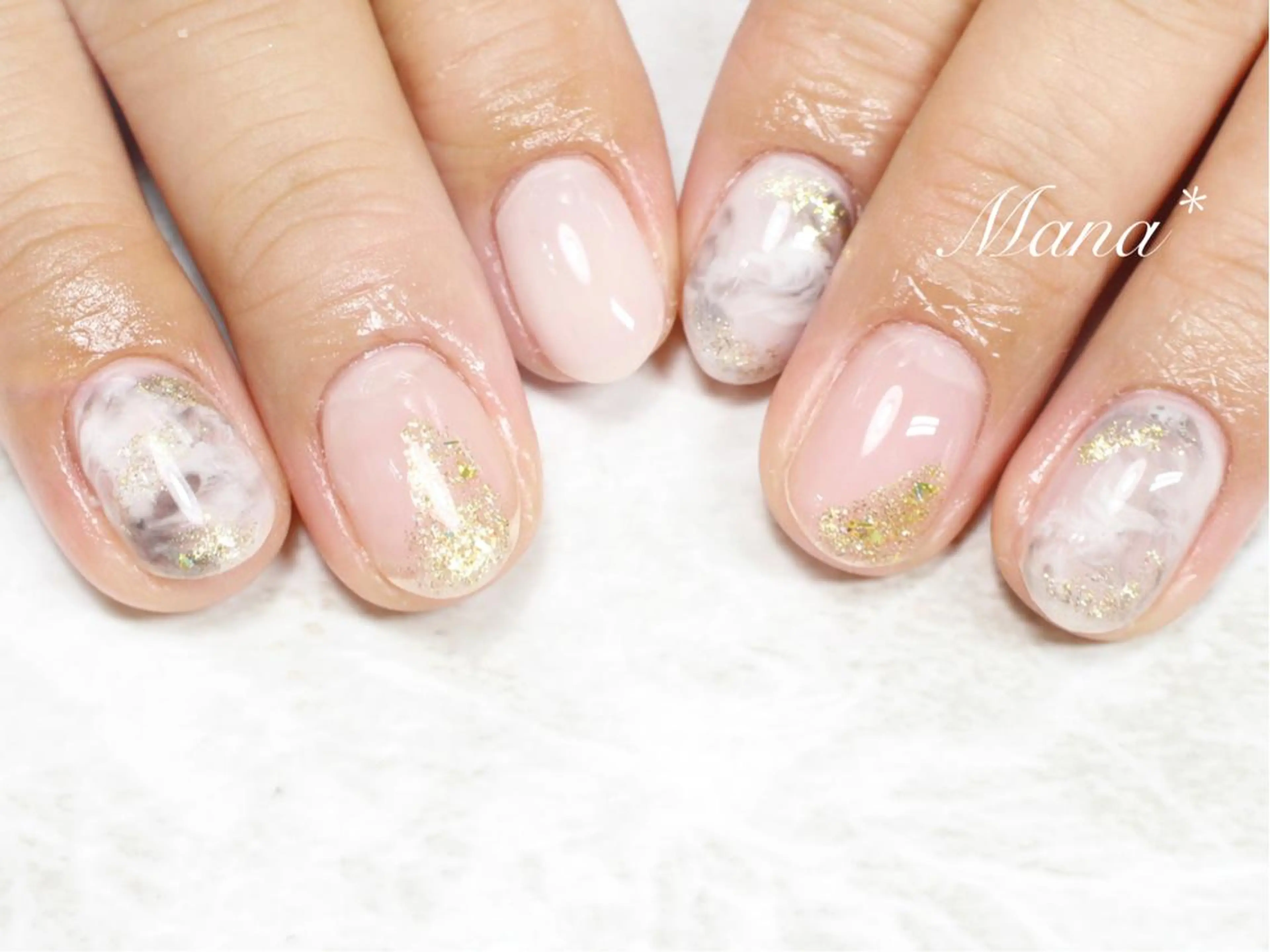 ネイル ラメ(グリッター) 塚田 由香里のネイルデザイン