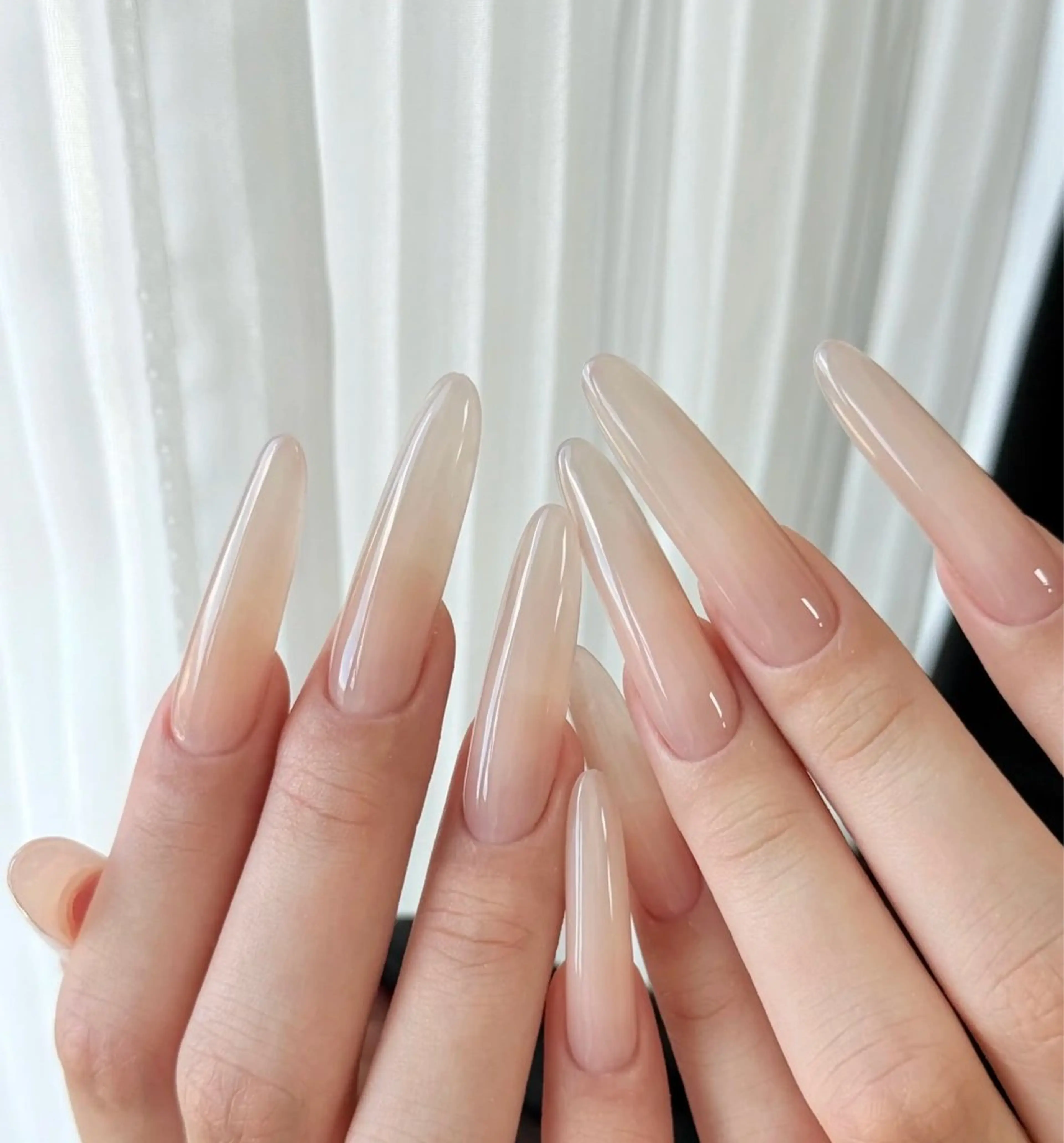 ネイル クリアネイル ワンカラーネイル ネイルチップ ハンドネイル U.MI Nail Salonのネイルデザイン