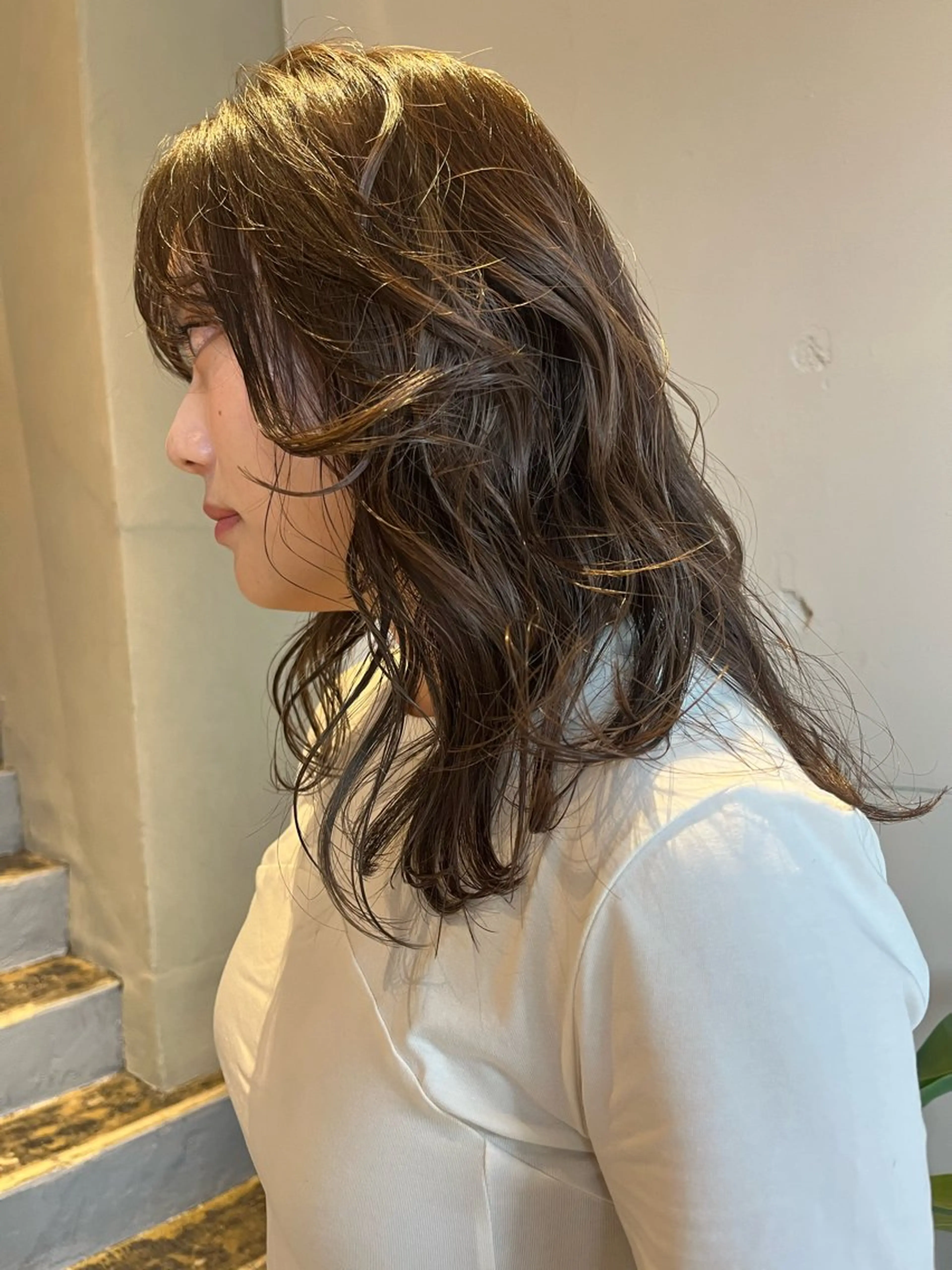 ロング パーマ 藤井 美歩/赤髪のヘアスタイル