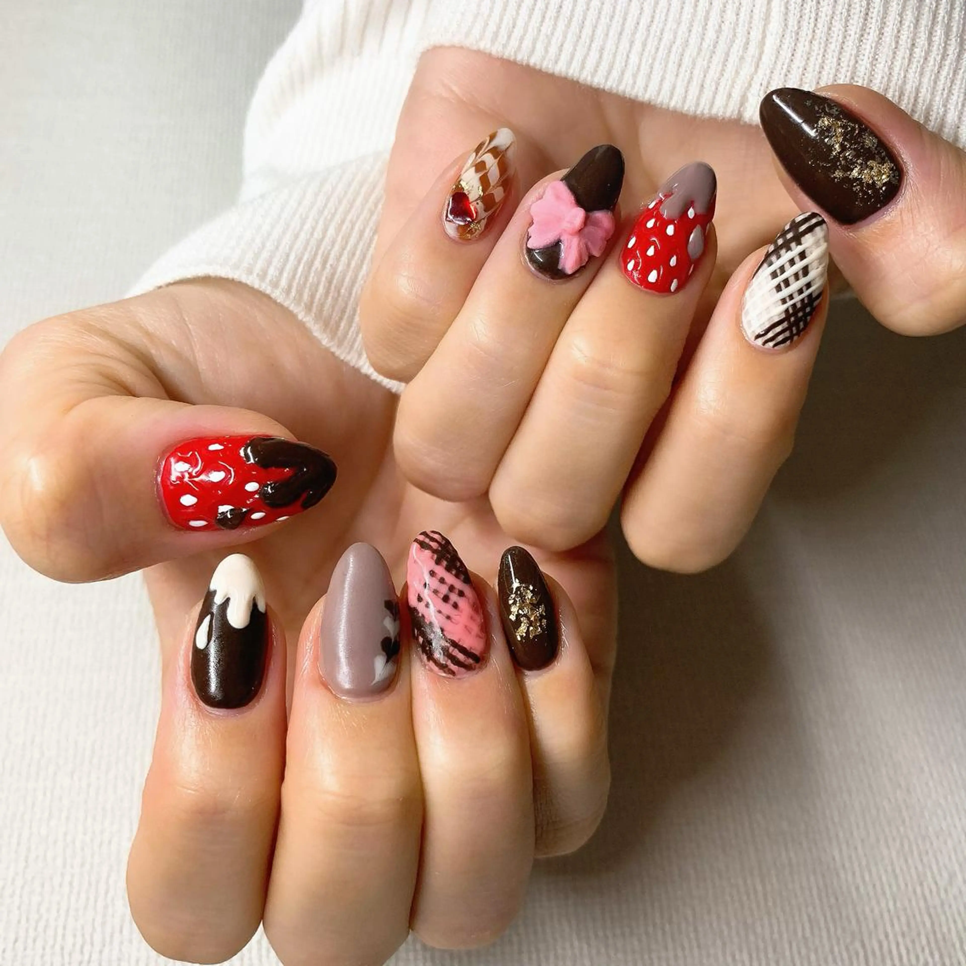 ネイル バレンタイン vivi nailのネイルデザイン