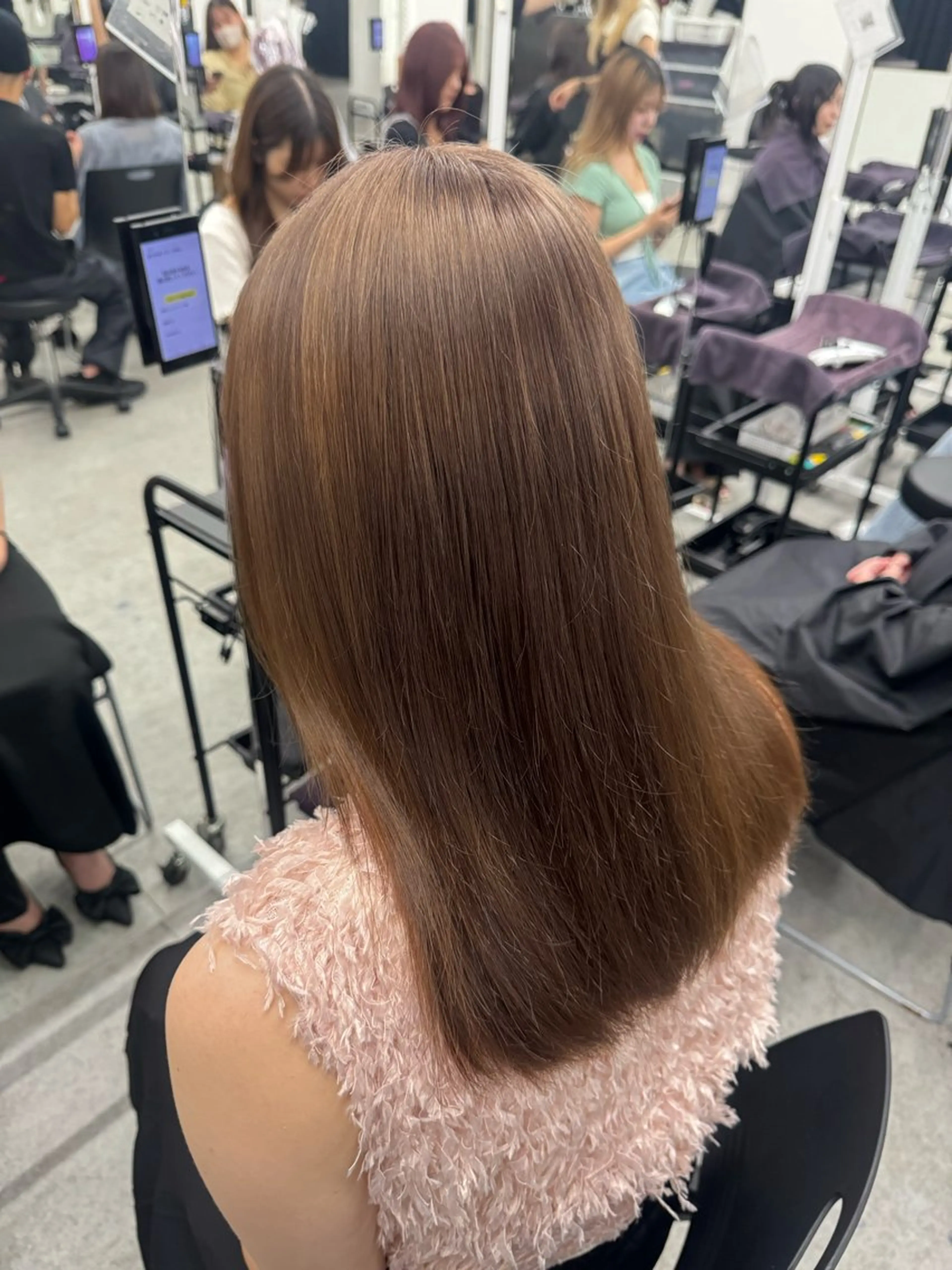 ロング カラー ヘアアレンジ ロング ヘアカラー トリートメント ヘッドスパ ヘアセット 🥀レイヤー×ハイト ーントレンドヘア🥀のヘアスタイル